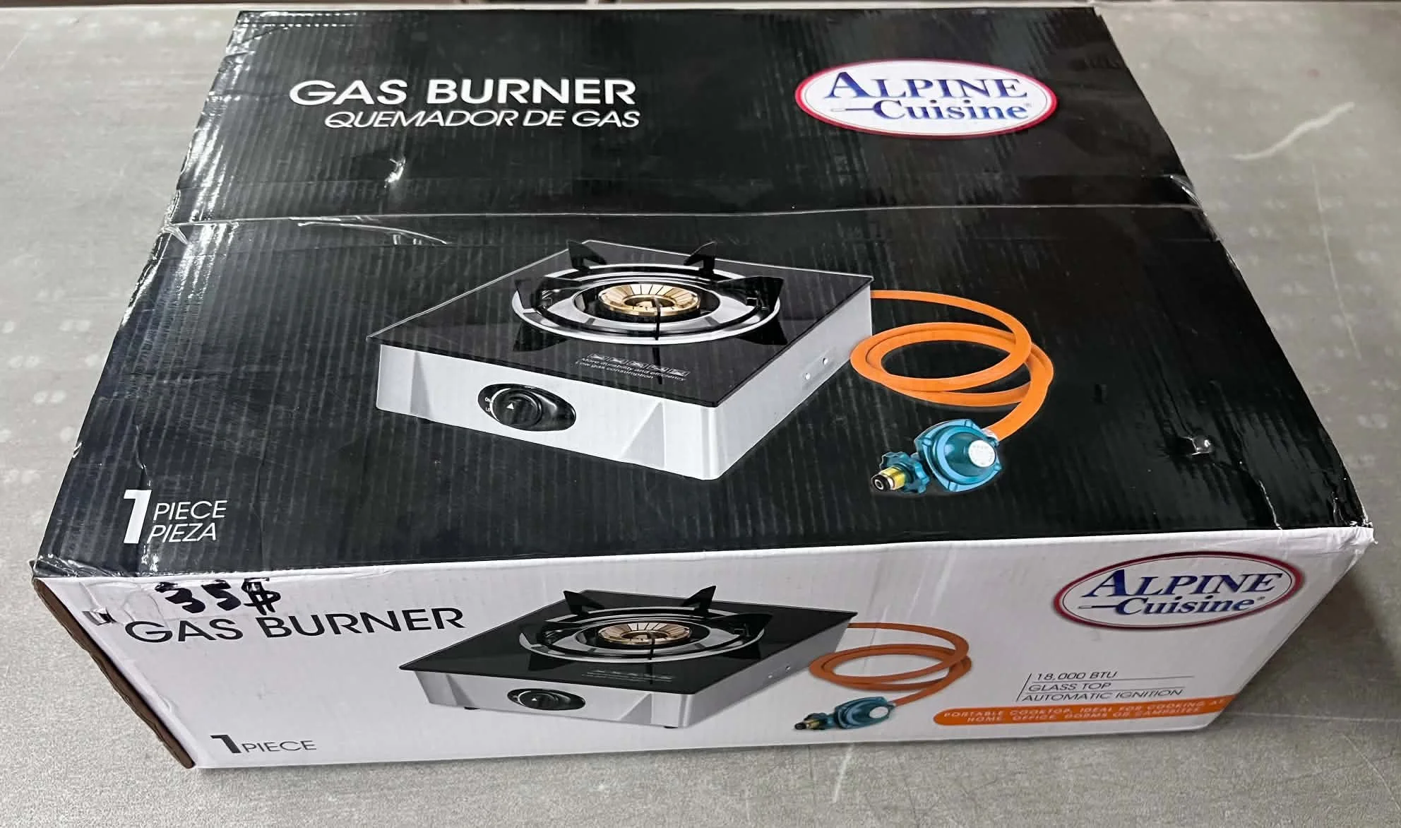 Alpine Cuisine Portable Gas Burner