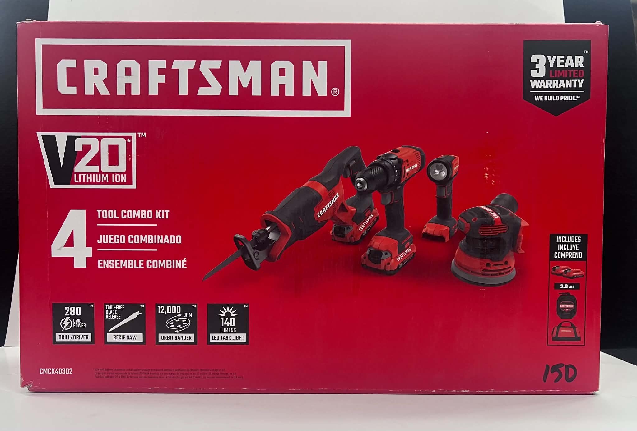 Craftsman V20 4-Tool Combo Kit