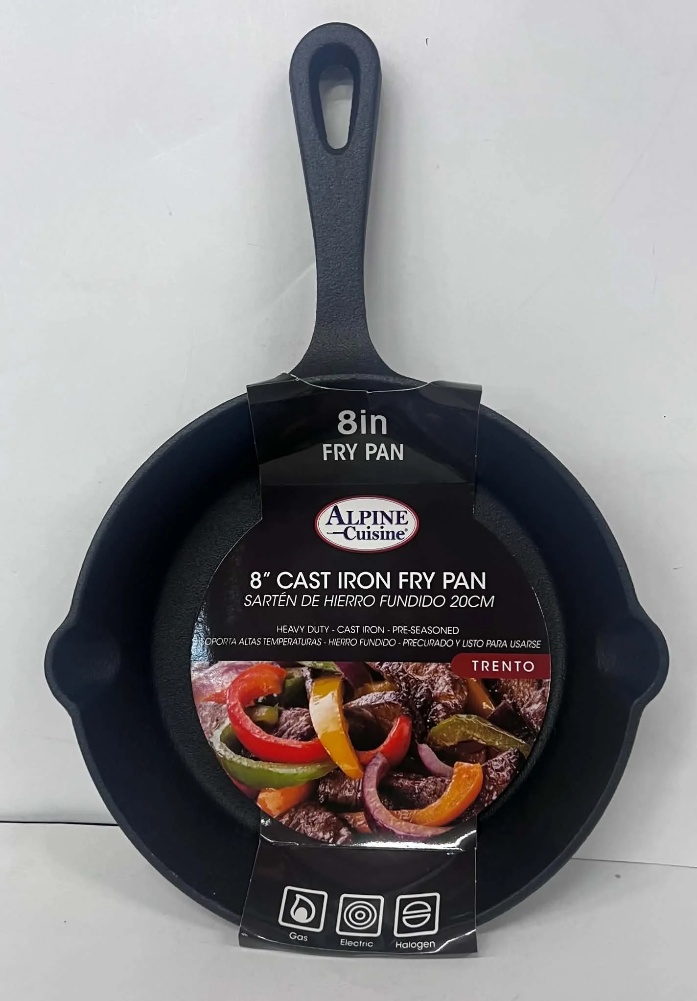 8-Inch Alpine Cuisine Cast Iron Fry Pan