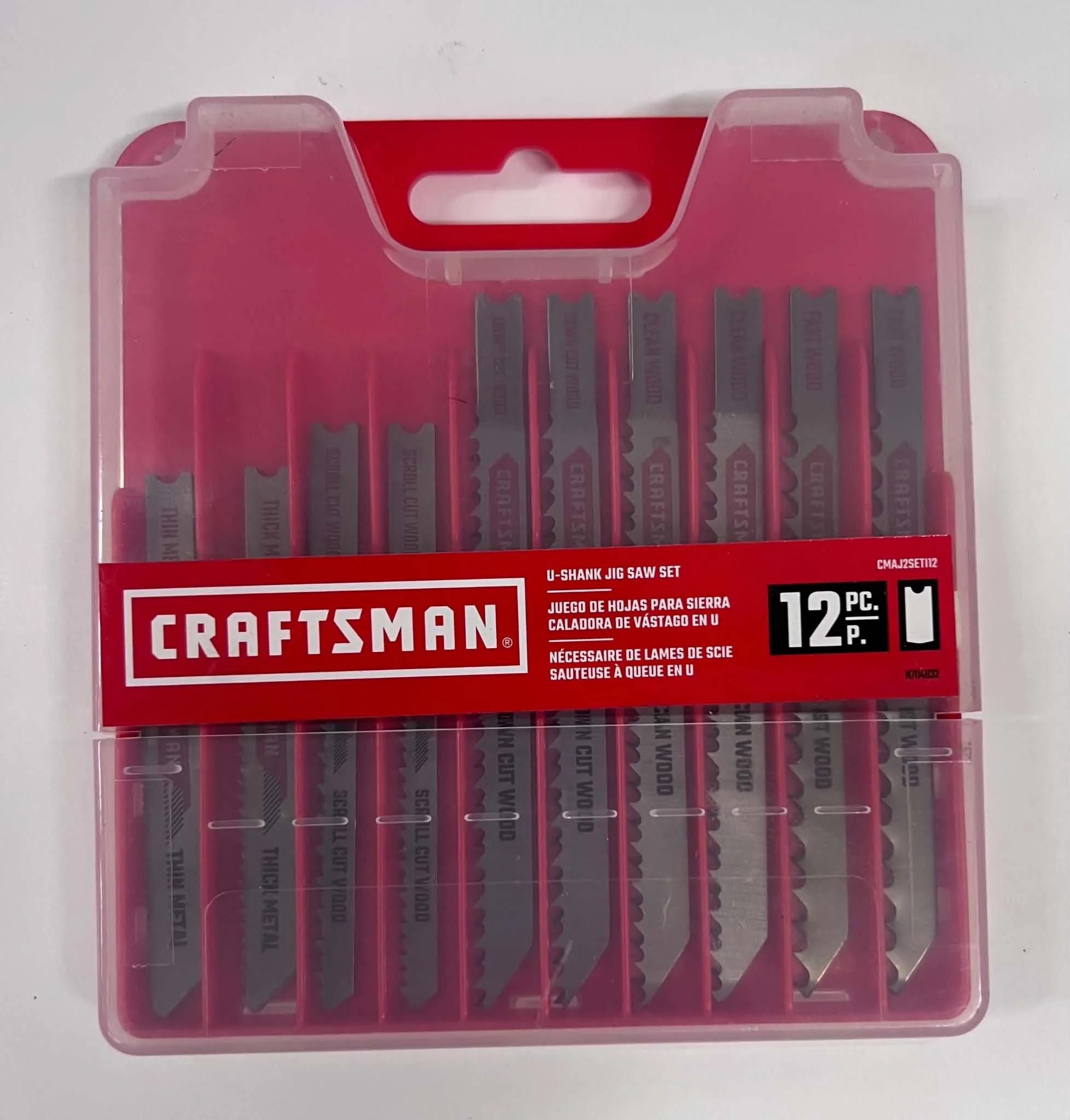 Craftsman 12-Piece U-Shank Jigsaw Blade Set