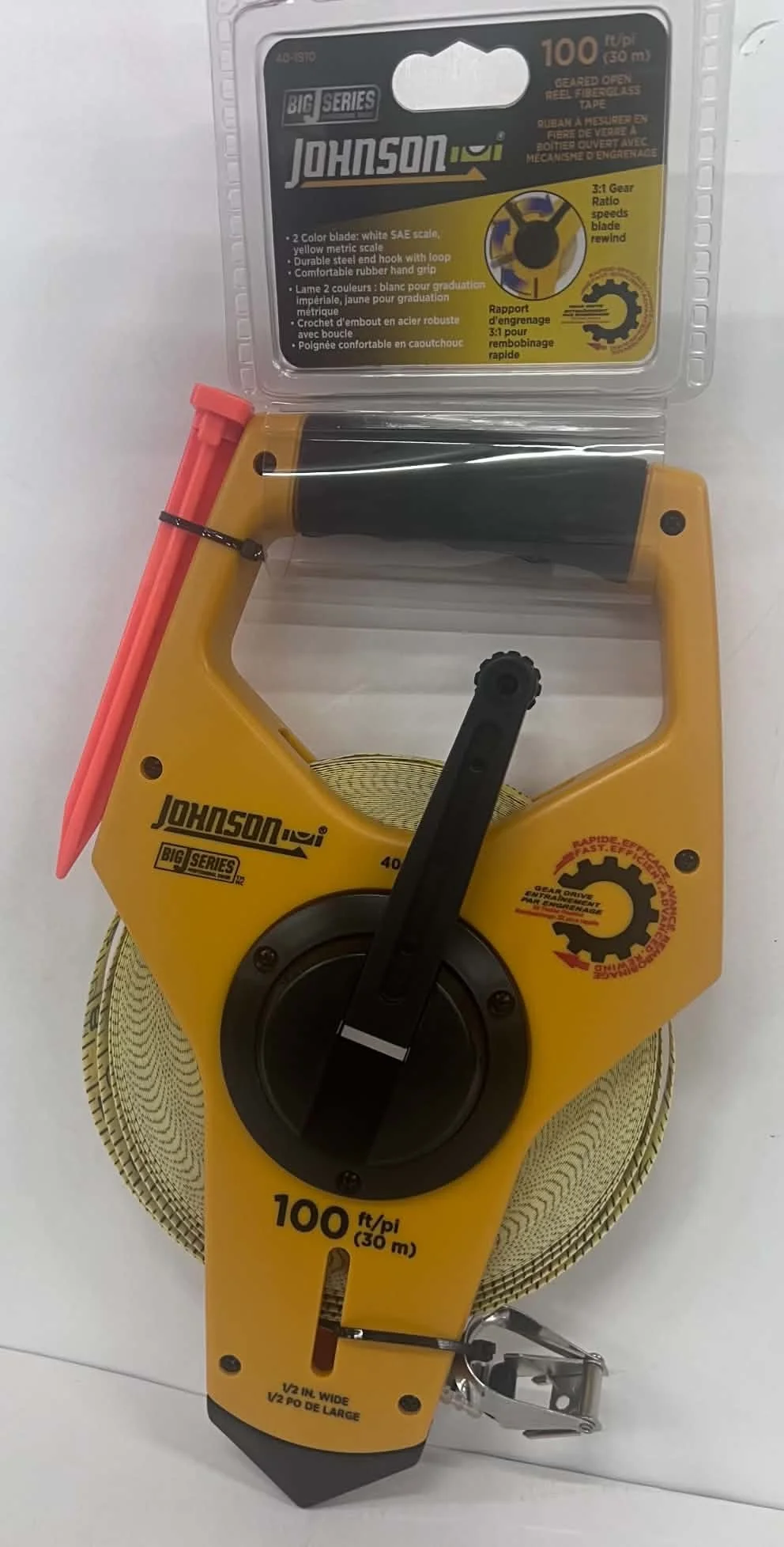 Johnson 100 ft Fiberglass Tape Measure