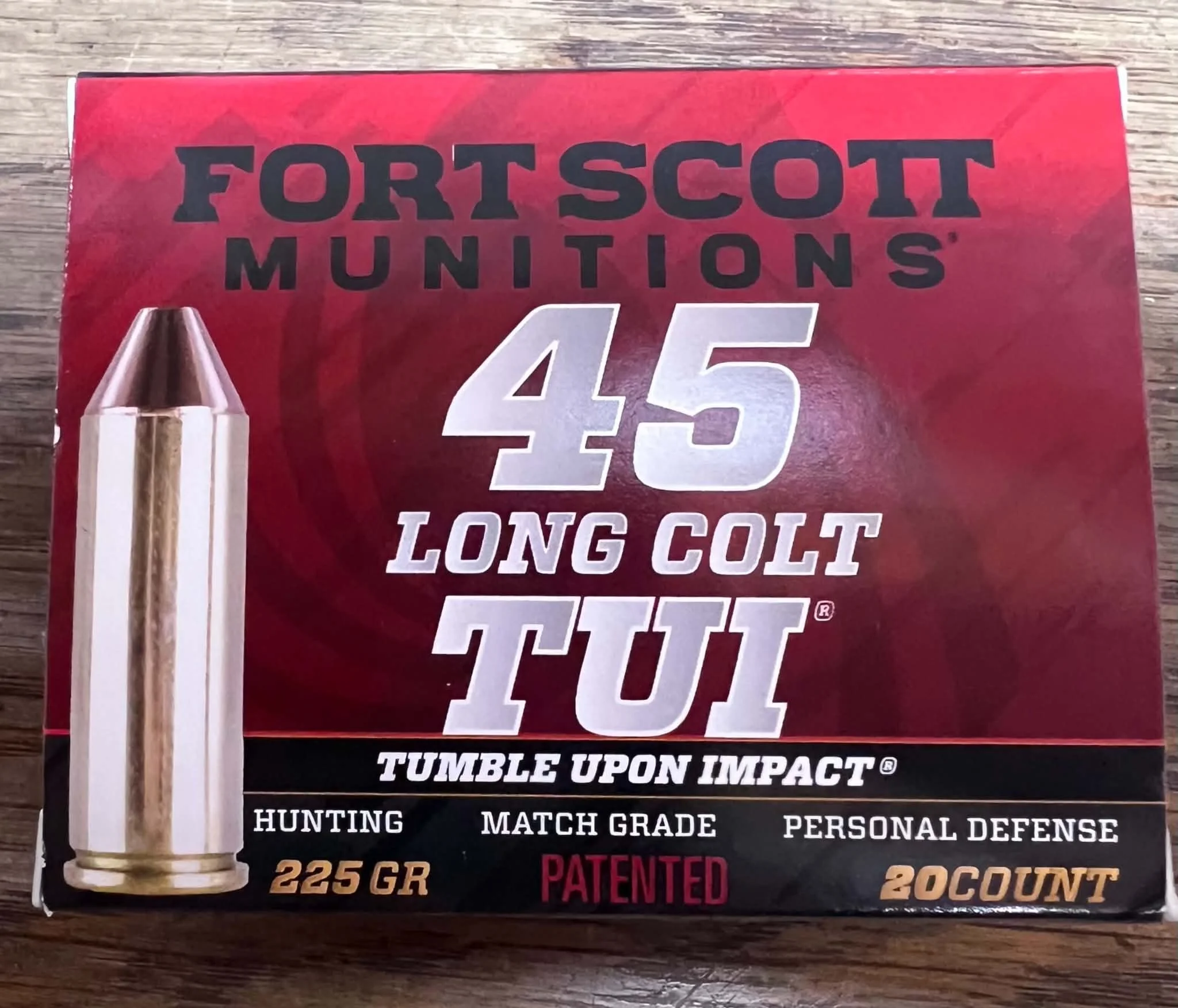 .45 Long Colt TUI Ammunition by Fort Scott Munitions
