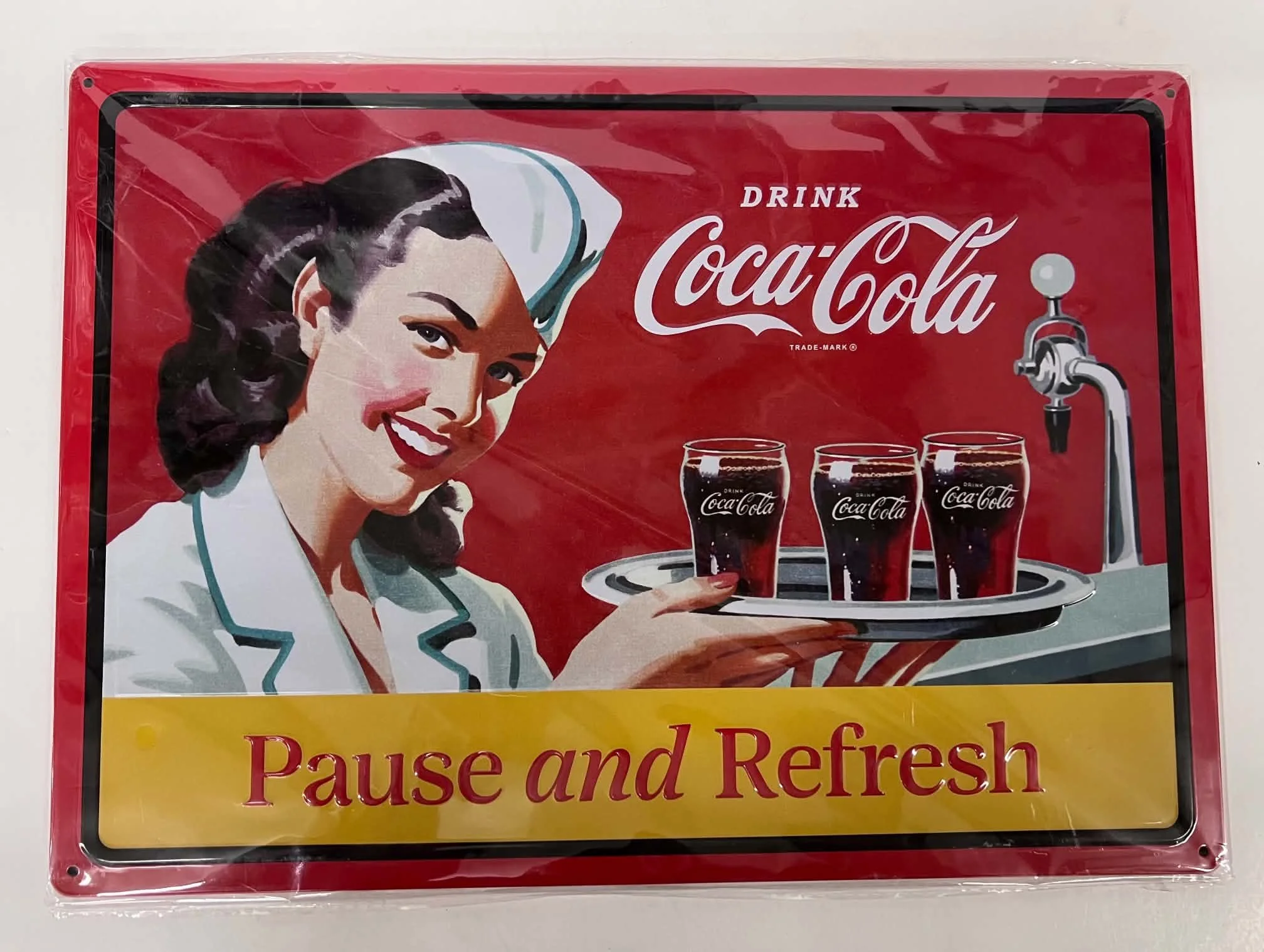 Coca-Cola Vintage Metal Sign