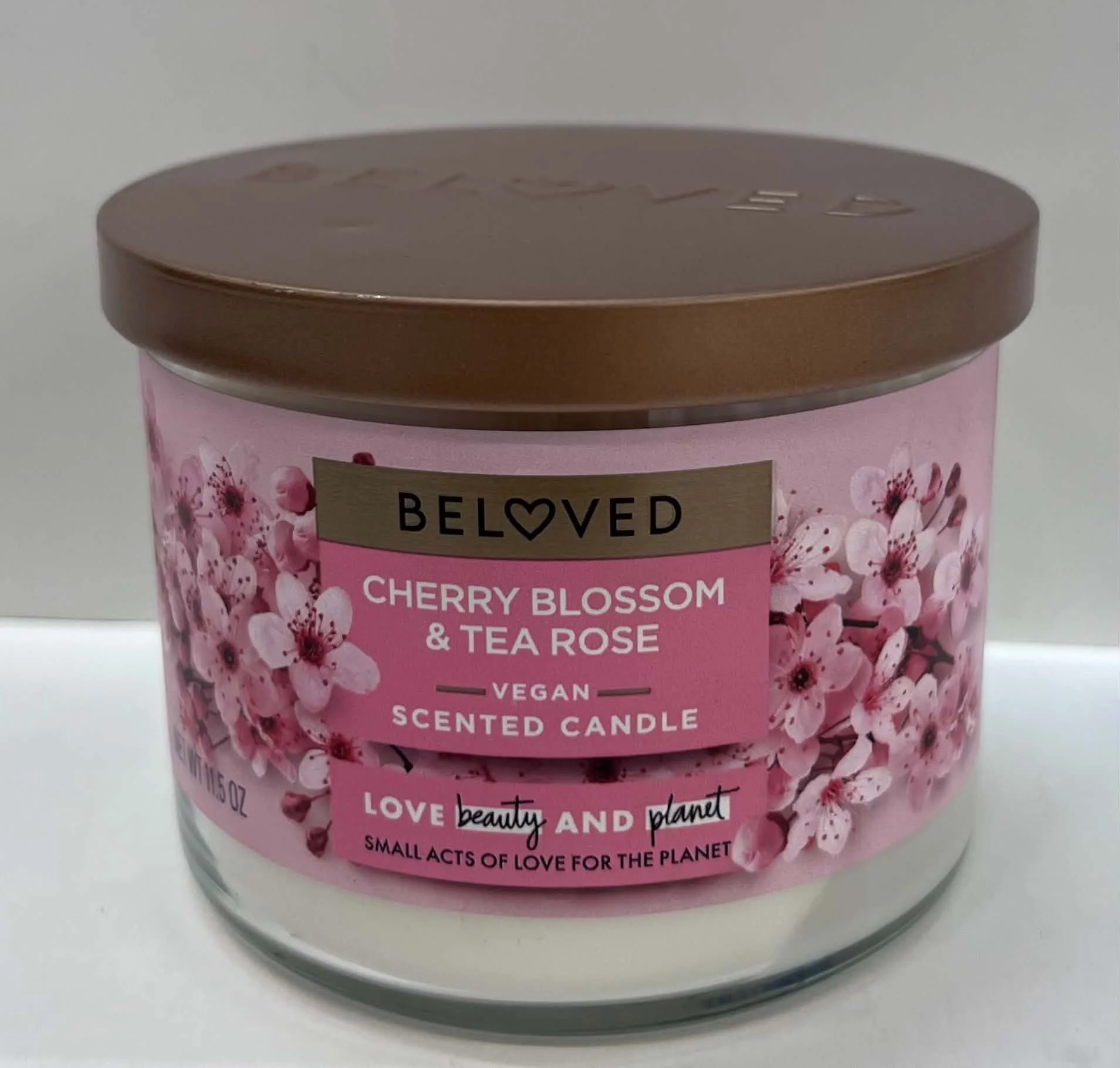 Cherry Blossom & Tea Rose Vegan Scented Candle