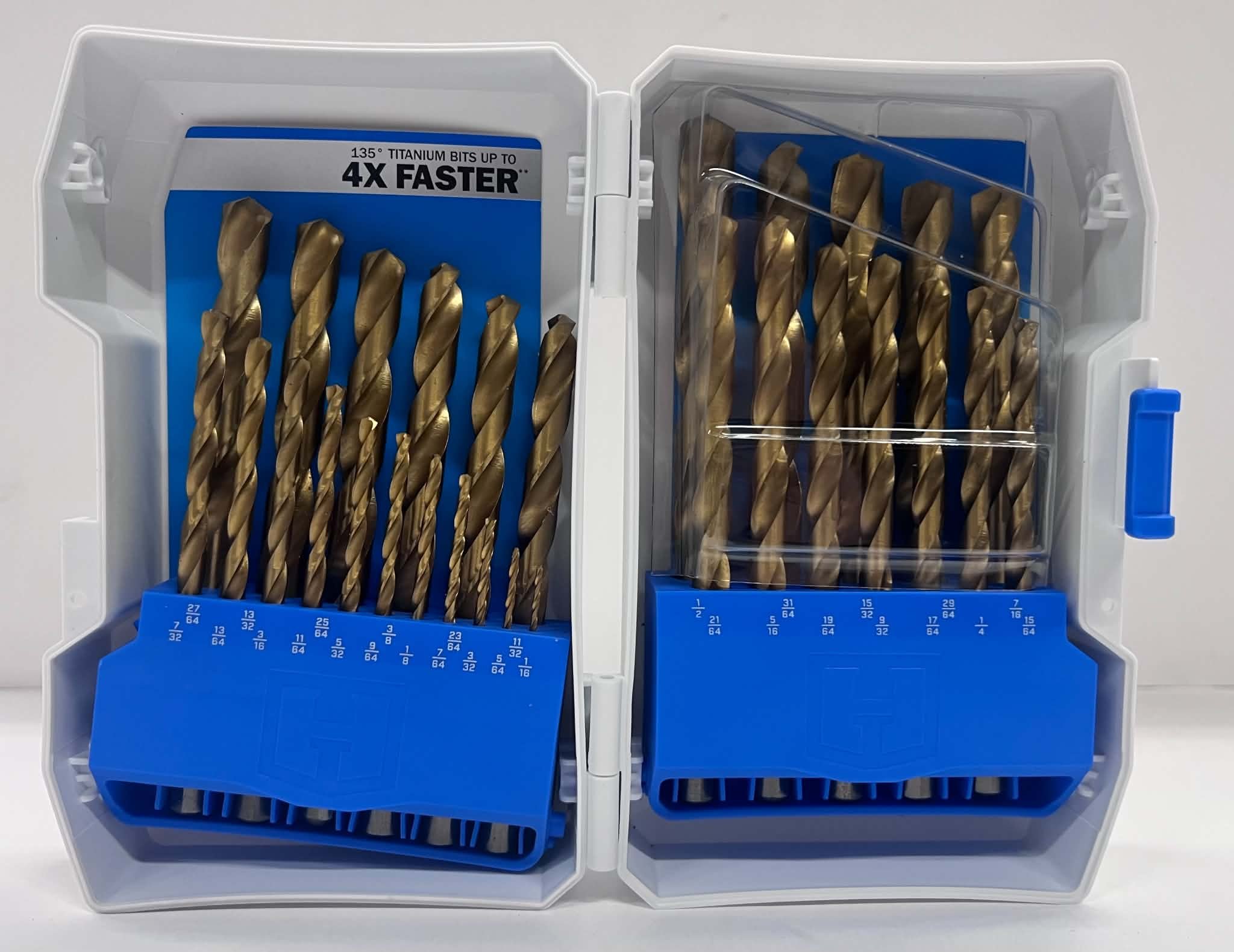 Titanium Drill Bit Set with Storage Case