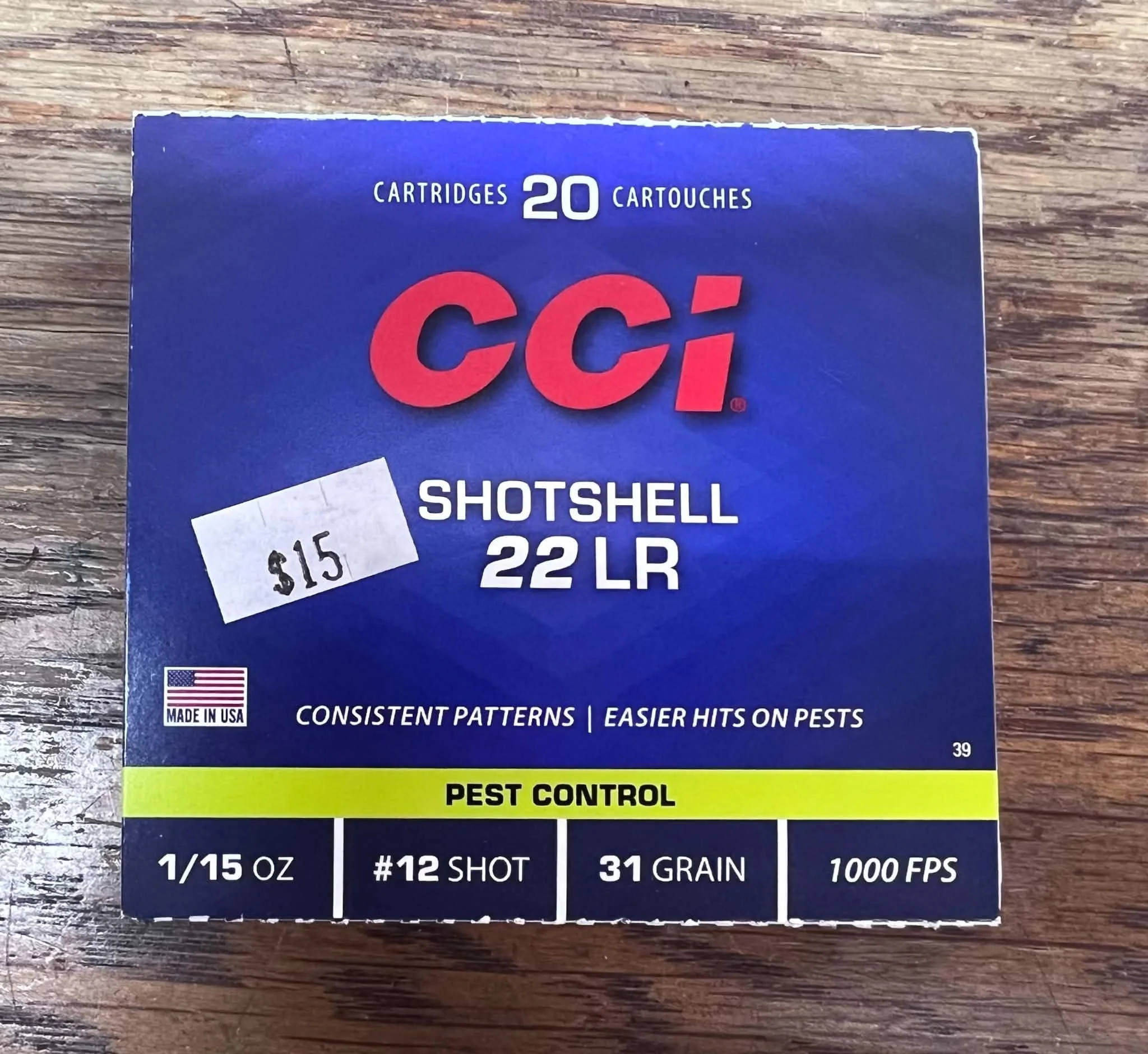 CCI Shotshell 22 LR - 20 Pack
