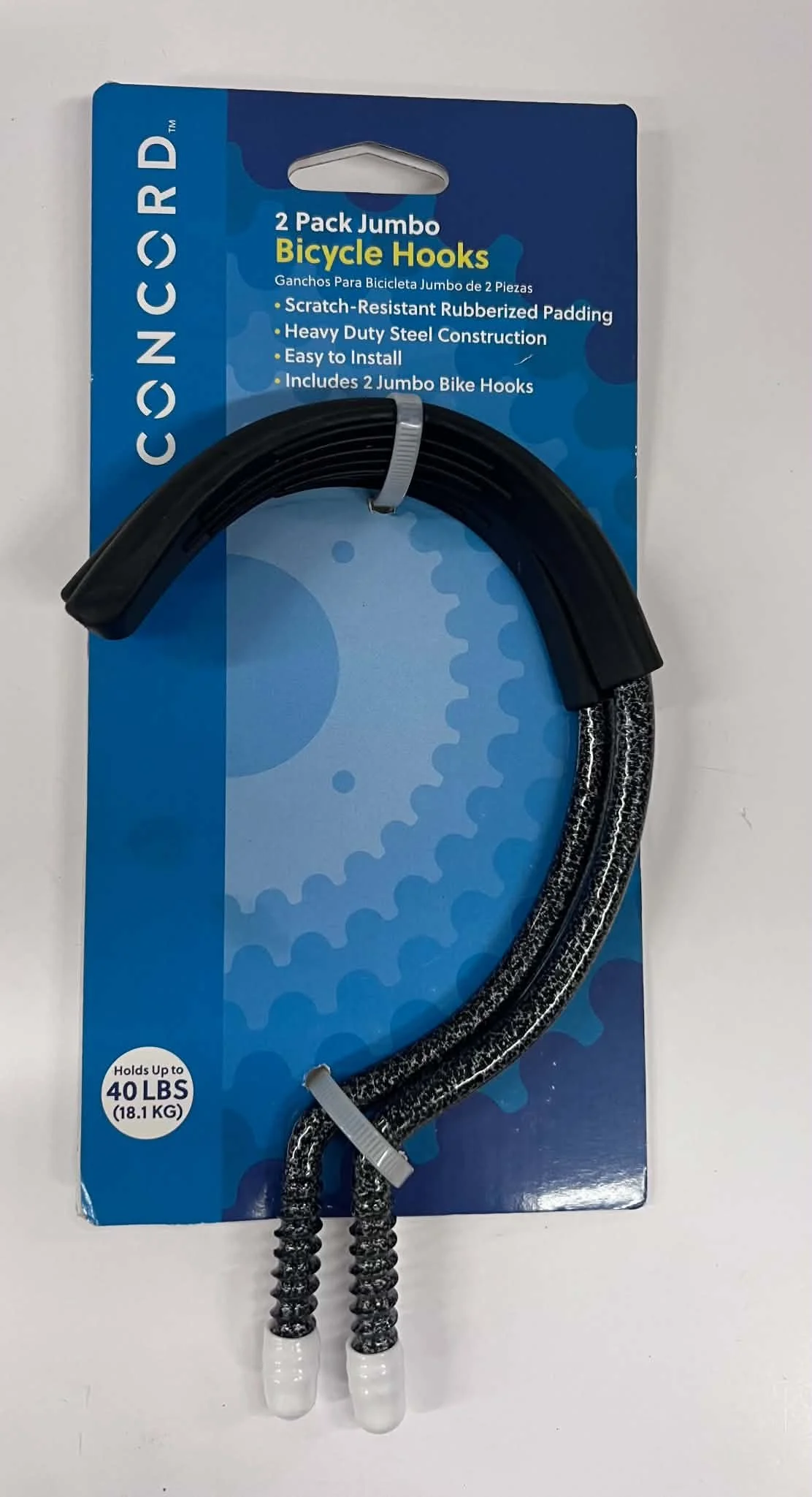 Concord Jumbo Bicycle Hooks - 2 Pack