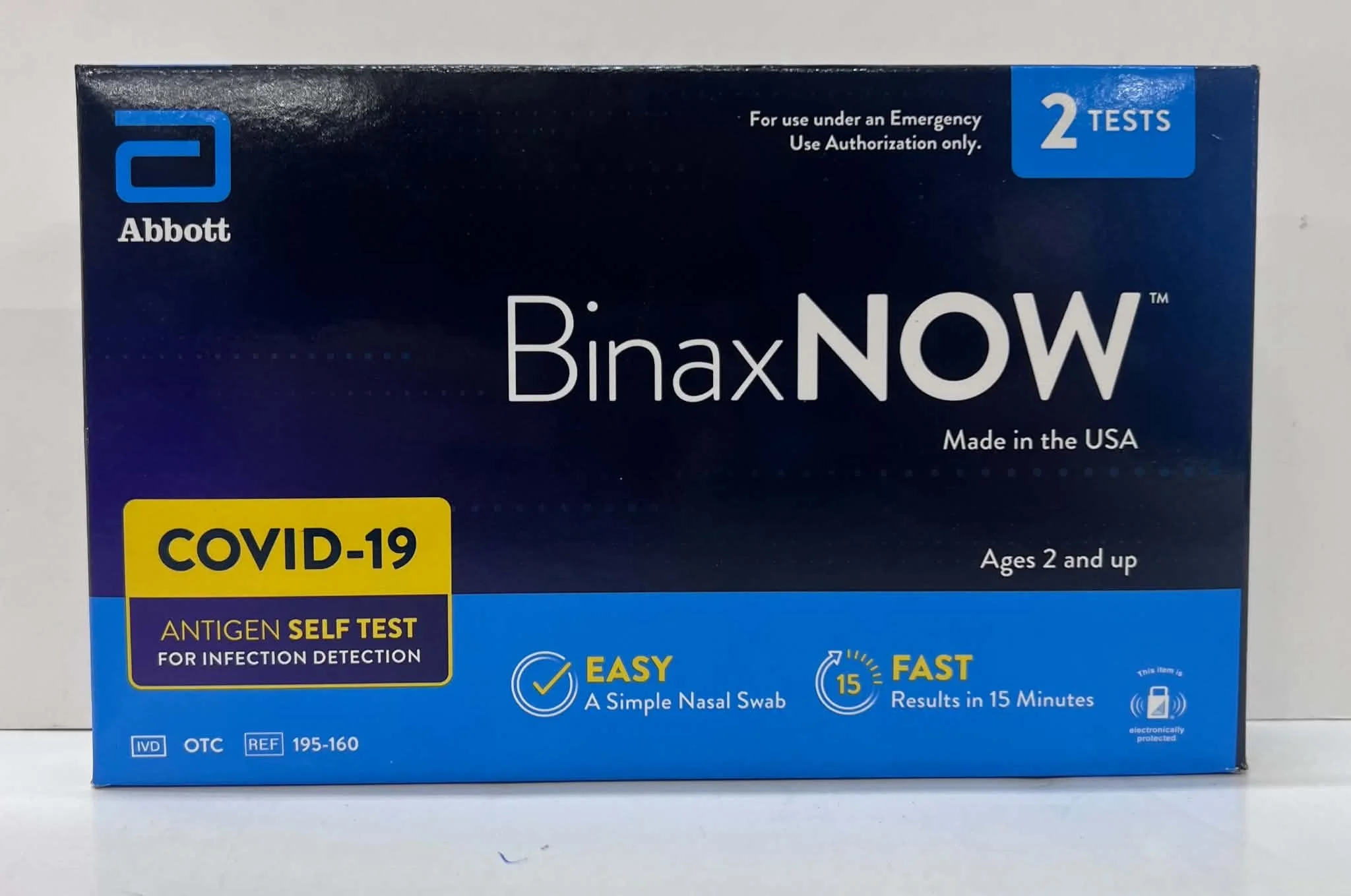 BinaxNOW COVID-19 Antigen Self Test Kit - 2 Tests