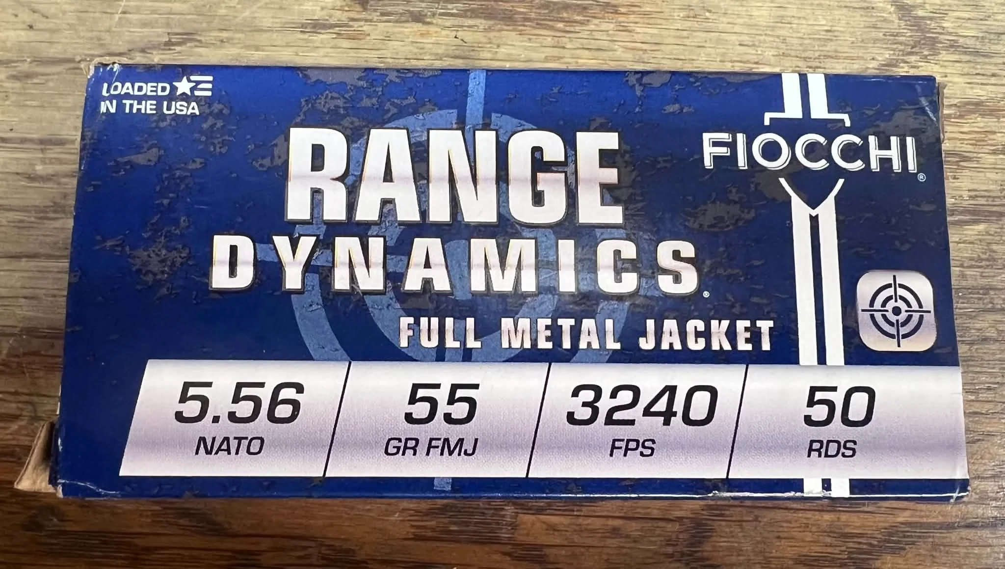 Fiocchi Range Dynamics 5.56 NATO Full Metal Jacket Ammo