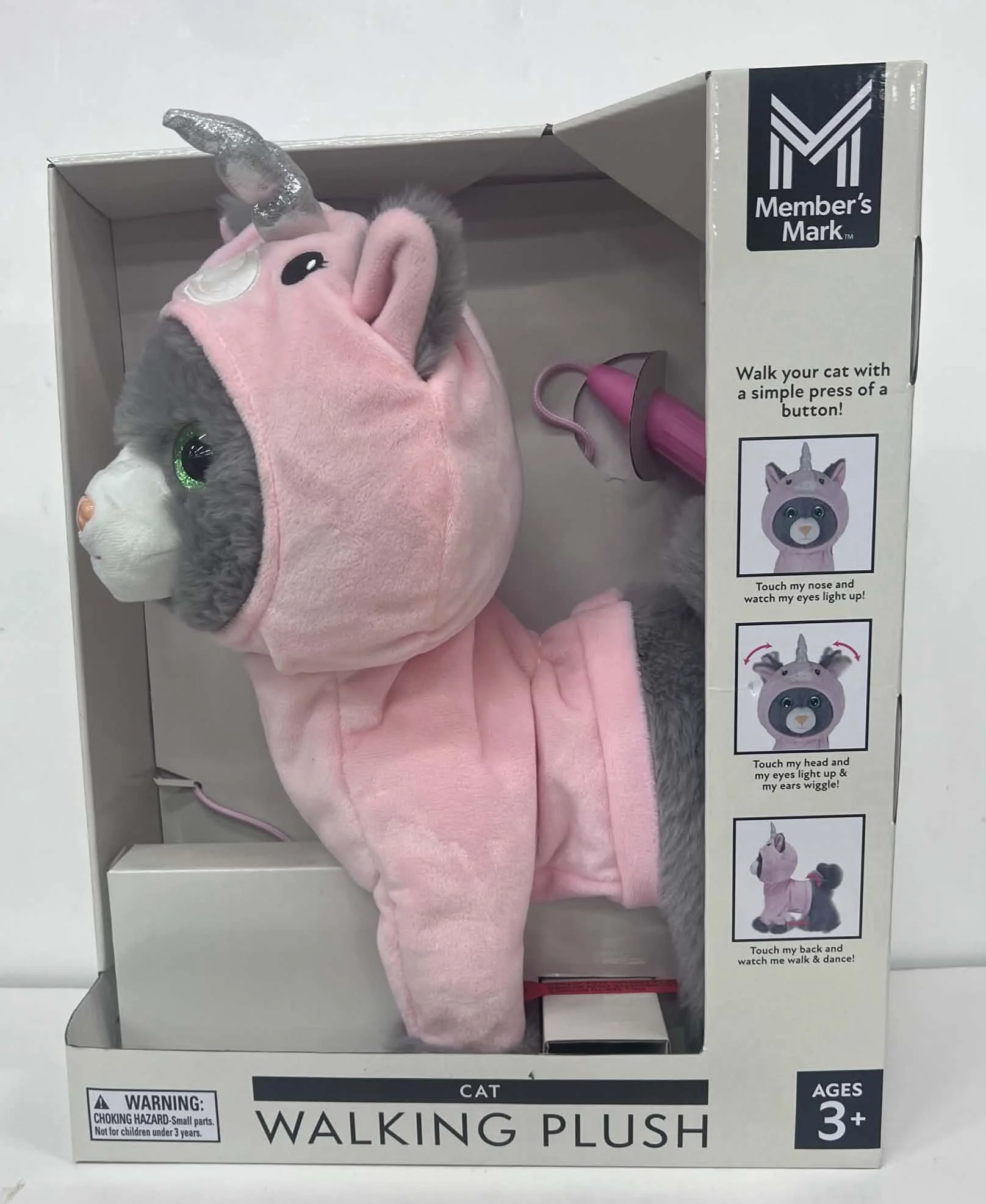 Interactive Unicorn Cat Walking Plush