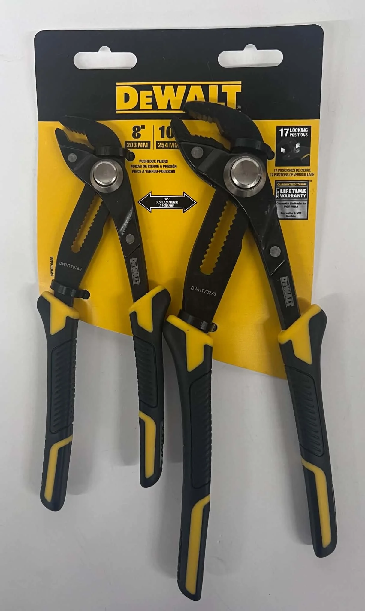 DeWalt Pushlock Pliers Set