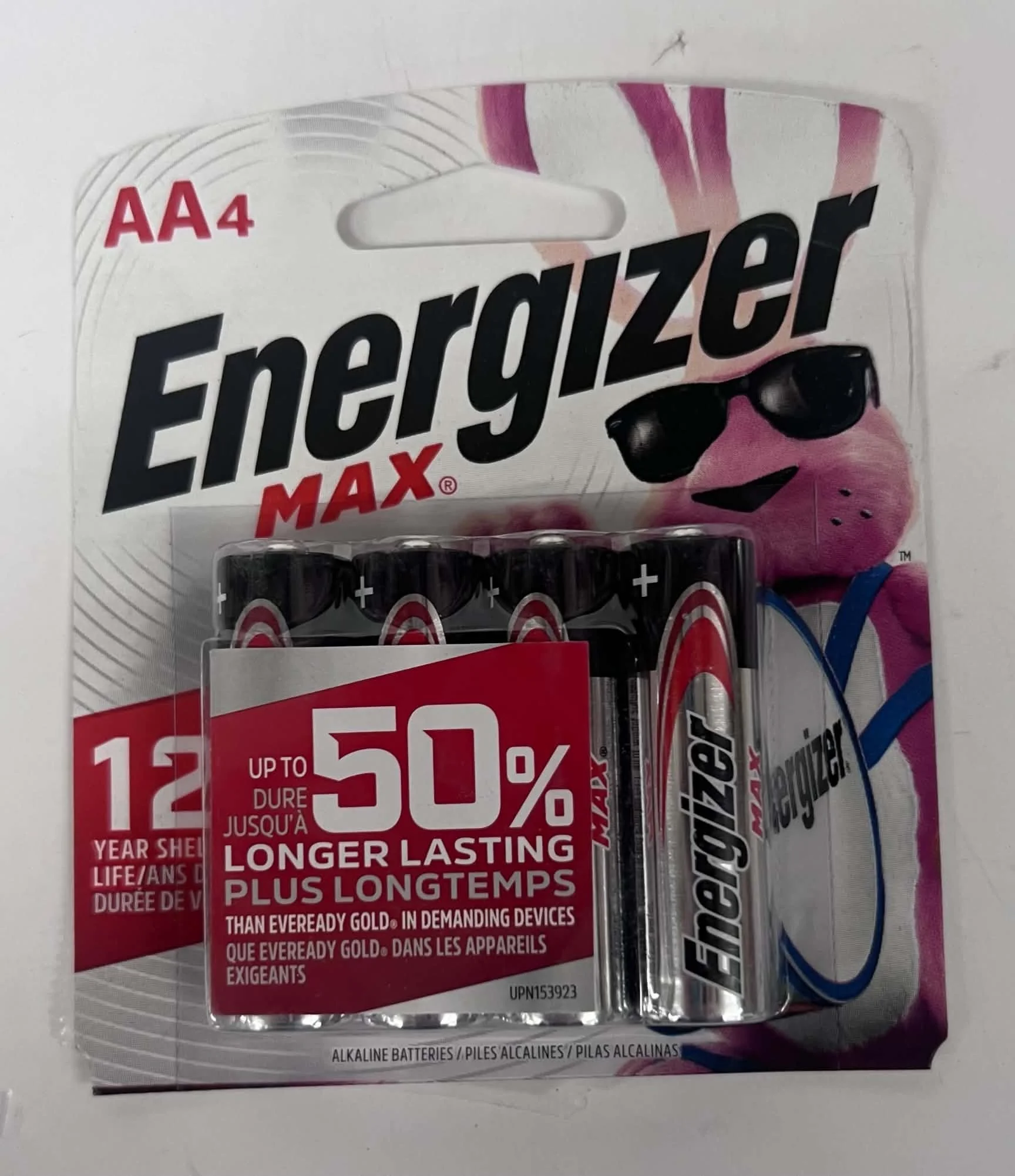 Energizer Max AA Alkaline Batteries - 4 Pack