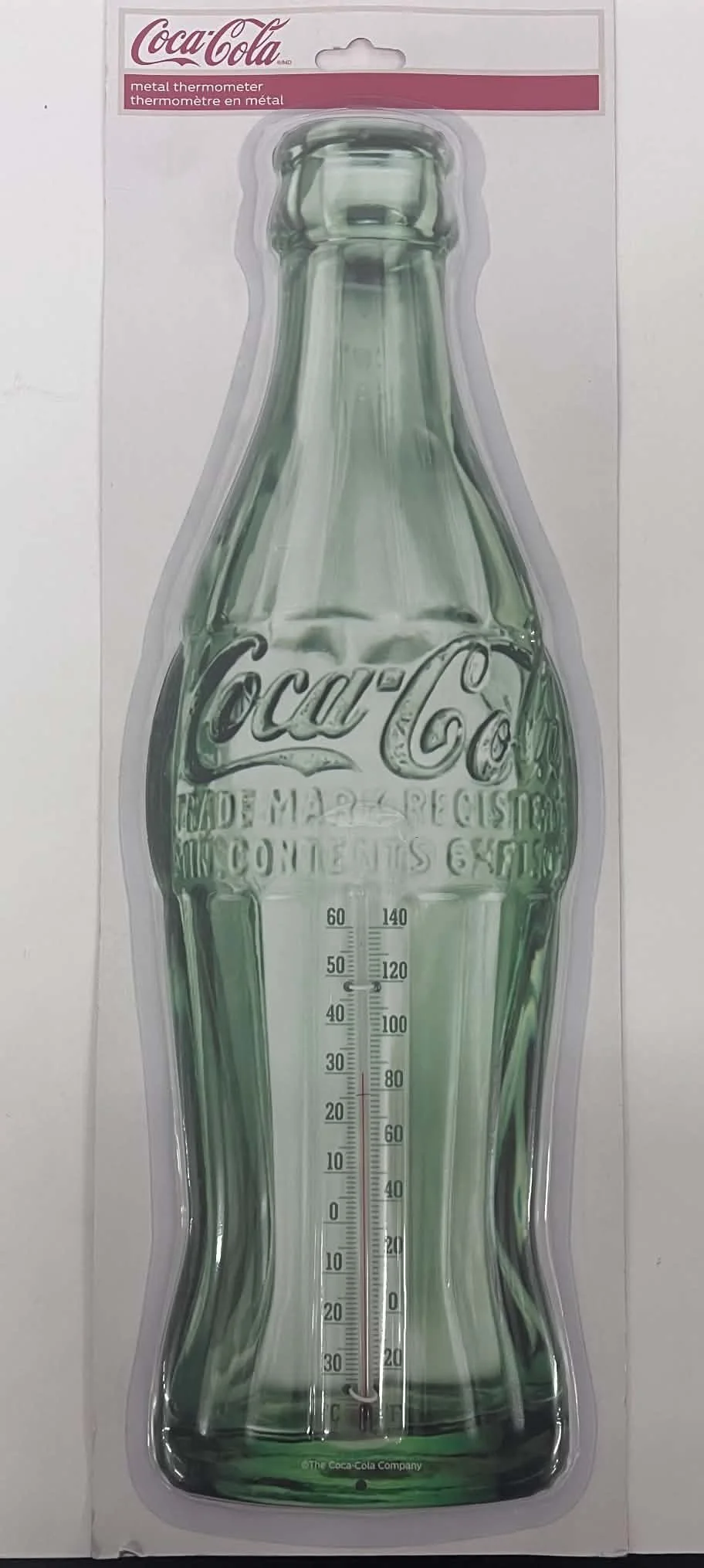 Coca-Cola Bottle Metal Thermometer