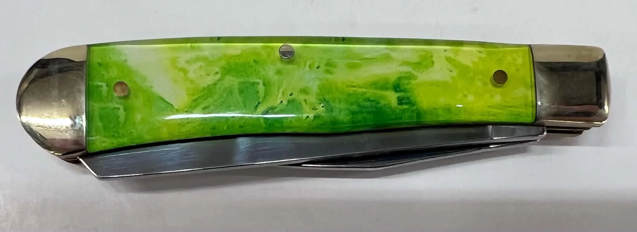 Vibrant Green Folding Pocket Knife