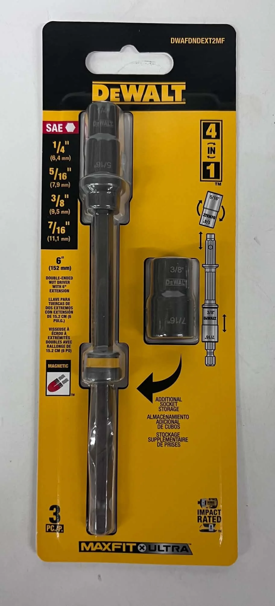 DEWALT MaxFit Ultra 4-in-1 Nut Driver