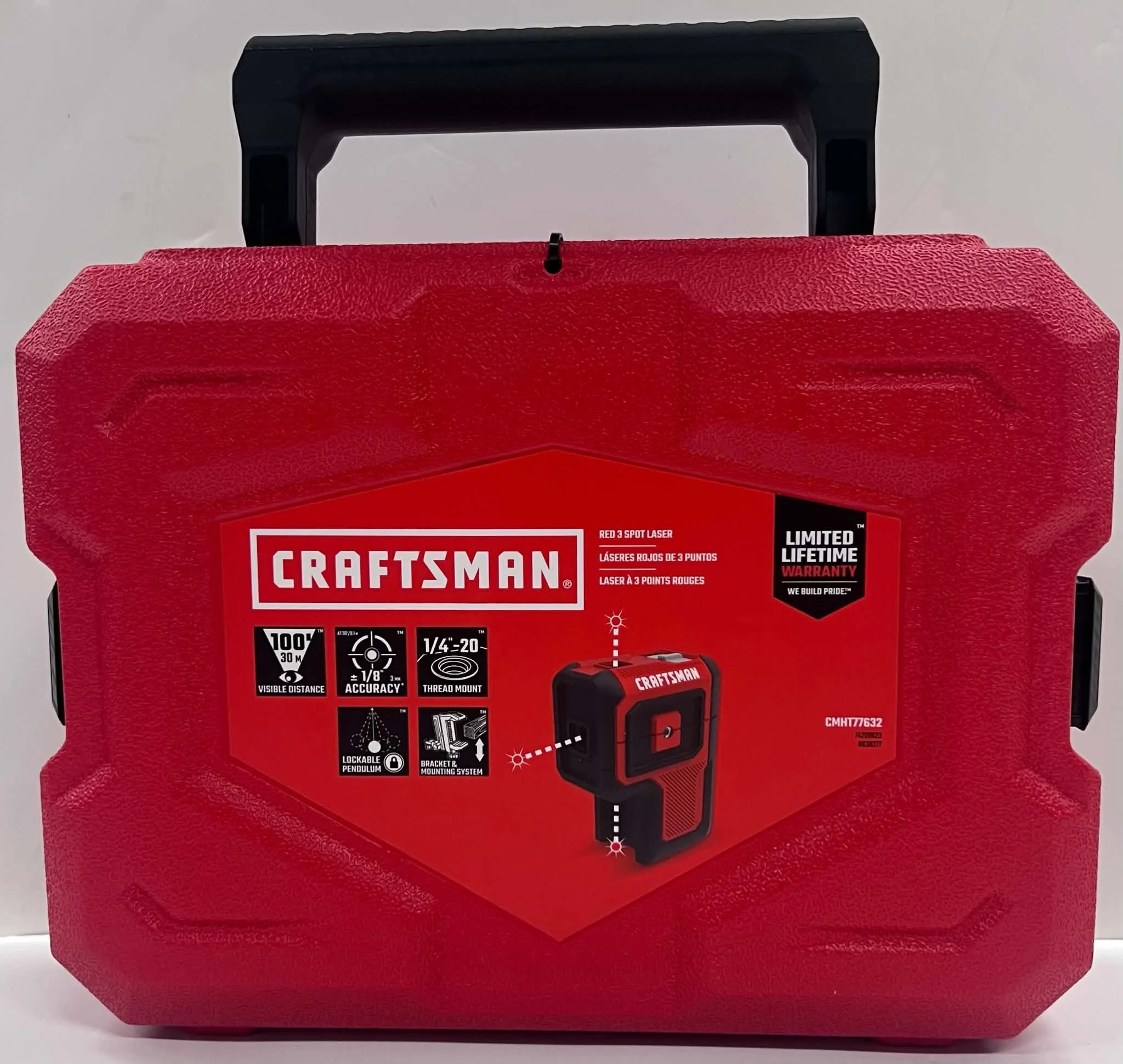 Craftsman Red 3-Spot Laser Level