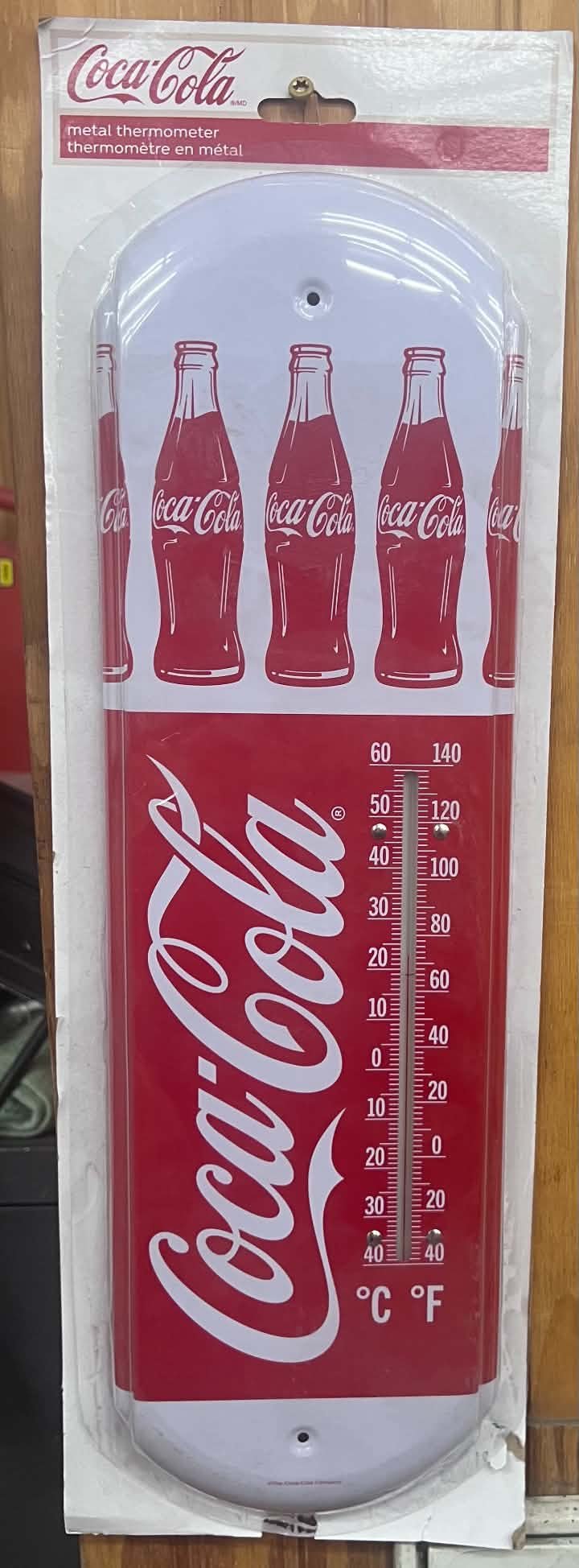 Vintage Coca-Cola Metal Thermometer
