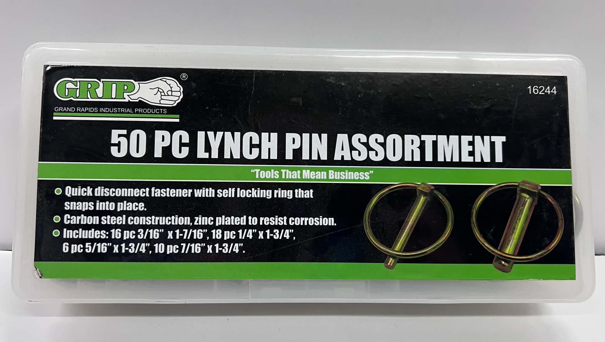 GRIP 50 PC Lynch Pin Assortment