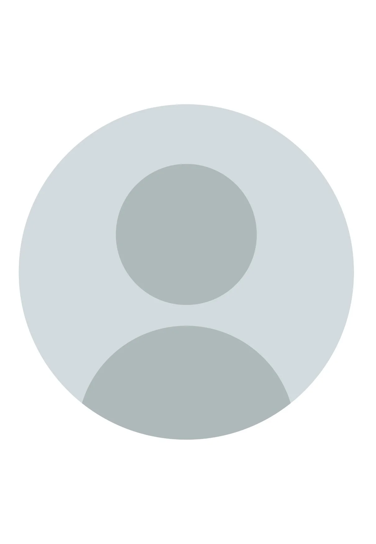 Ein graues Symbol eines Nutzers, bestehend aus einem Kreis für den Kopf und einem Halbkreis für die Schultern, auf weißem Hintergrund.