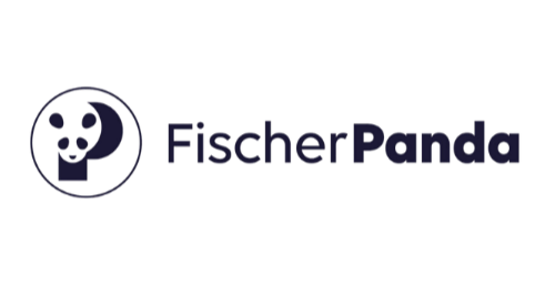 FischerPanda logo with a stylized smiling panda face and the text 'FischerPanda' next to it