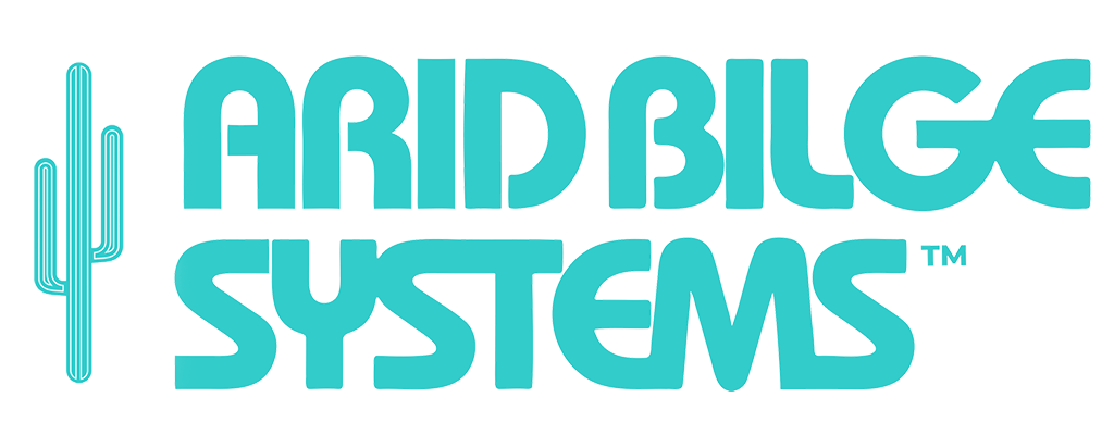 Logo of ARID BILE SYSTEMS with a stylized cactus to the left of the text in blue color.