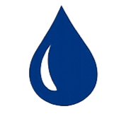 Blue water droplet icon