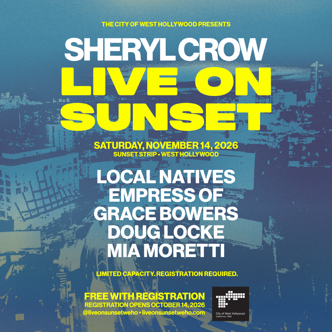 Sheryl Crow to Headline ‘Live On Sunset’