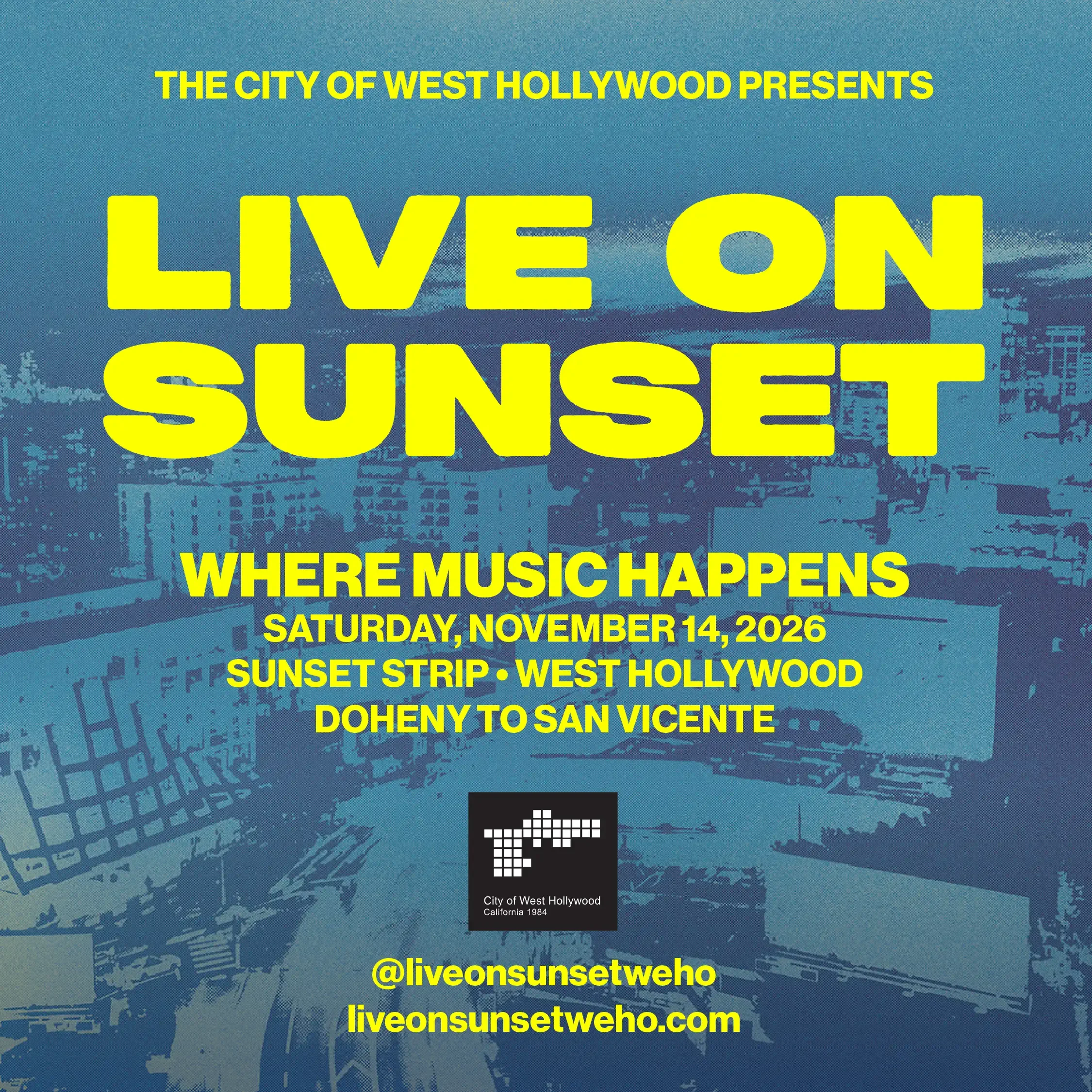 City of West Hollywood Announces ‘Live On Sunset’ 