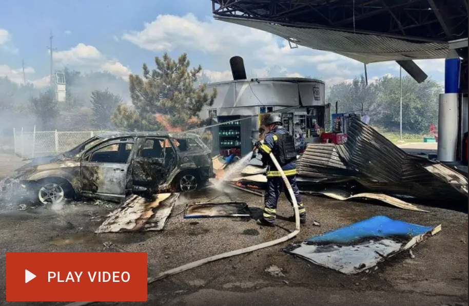 Ukrainian drone hits Russian beach town as Moscow, Kyiv trade deadly strikes.