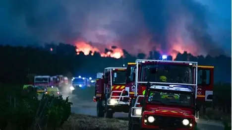Firefighters battle destructive wildfire inferno in France, some evacuations are lifted