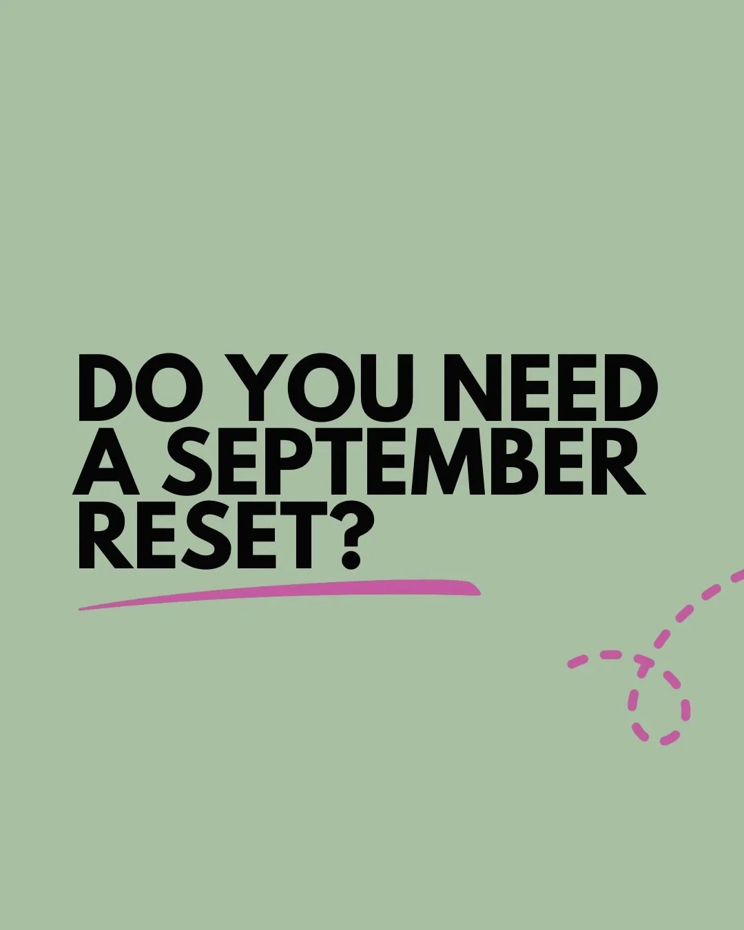 September can bring with it a LOT of pressure to &ldquo;get back on track&rdquo;

New month. New routine. New diet. New you 🙈

But what if you don&rsquo;t need a drastic reset at all?

After the summer, you might simply need to get back to the basic