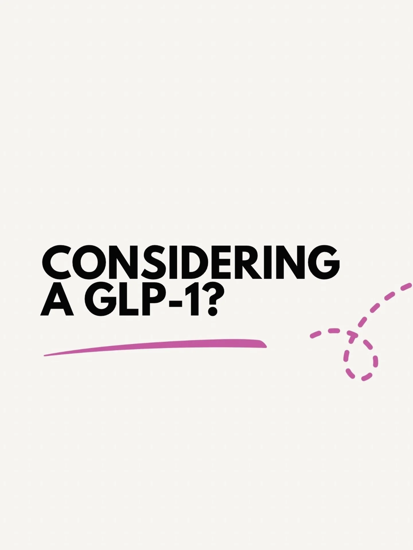 💉CONSIDERING A GLP-1?

If you&rsquo;re thinking about taking a GLP-1 medication such as Ozempic, Wegovy or Mounjaro to lose weight, this is worth reading first.

To be clear: these medications can be genuinely beneficial for people living with obesi