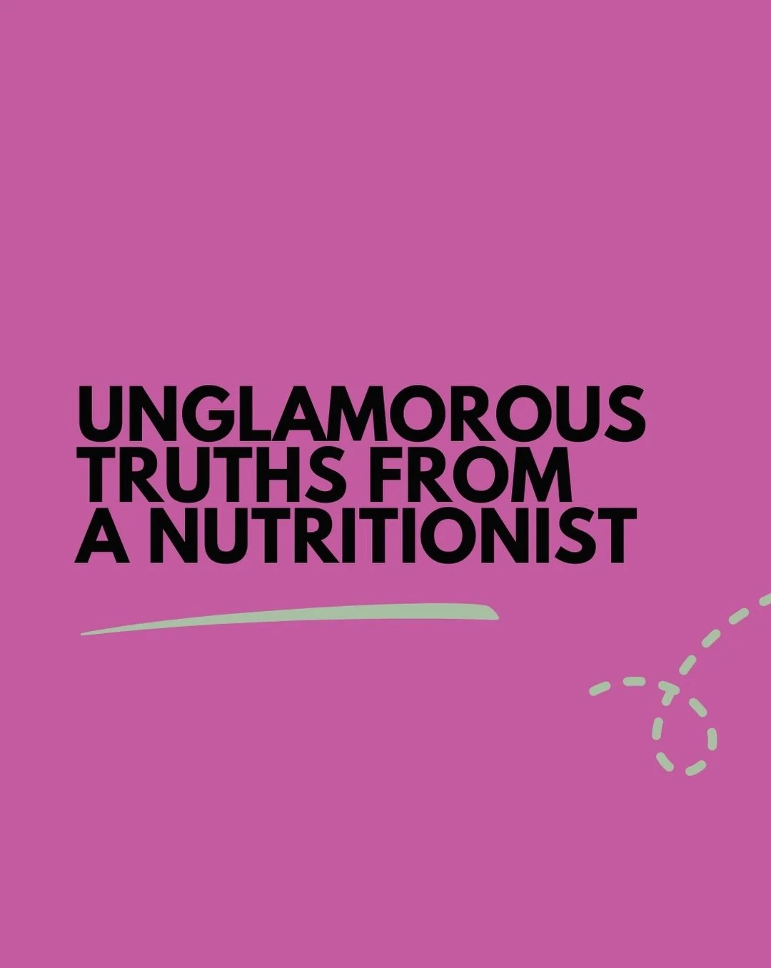 Nutrition isn&rsquo;t always glamorous 💃🏻 

No detoxes. No magic foods. No perfect meal plans.

Just the boring, unglamorous basics that actually make a difference, especially when life is busy.

Because healthy eating needs to work in real life, n