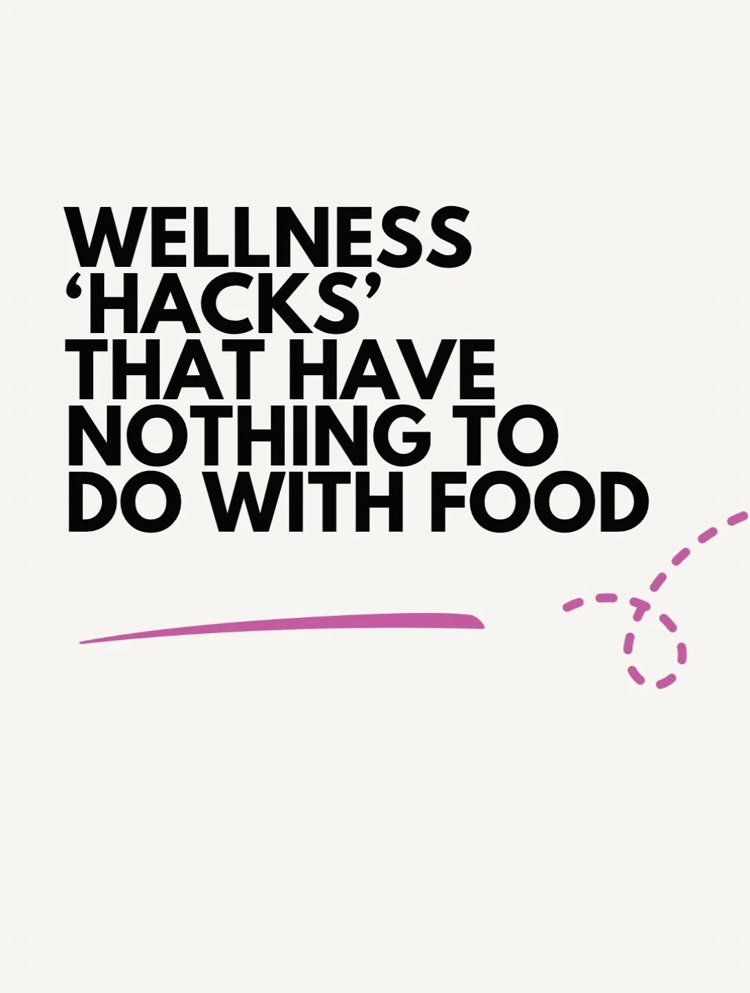 I hate the term &ldquo;wellness hacks&rdquo; - health isn&rsquo;t something you can hack&hellip; it&rsquo;s not a piece of IKEA furniture!

But there are simple, evidence-based habits that can make a BIG difference to your health and wellbeing, and t