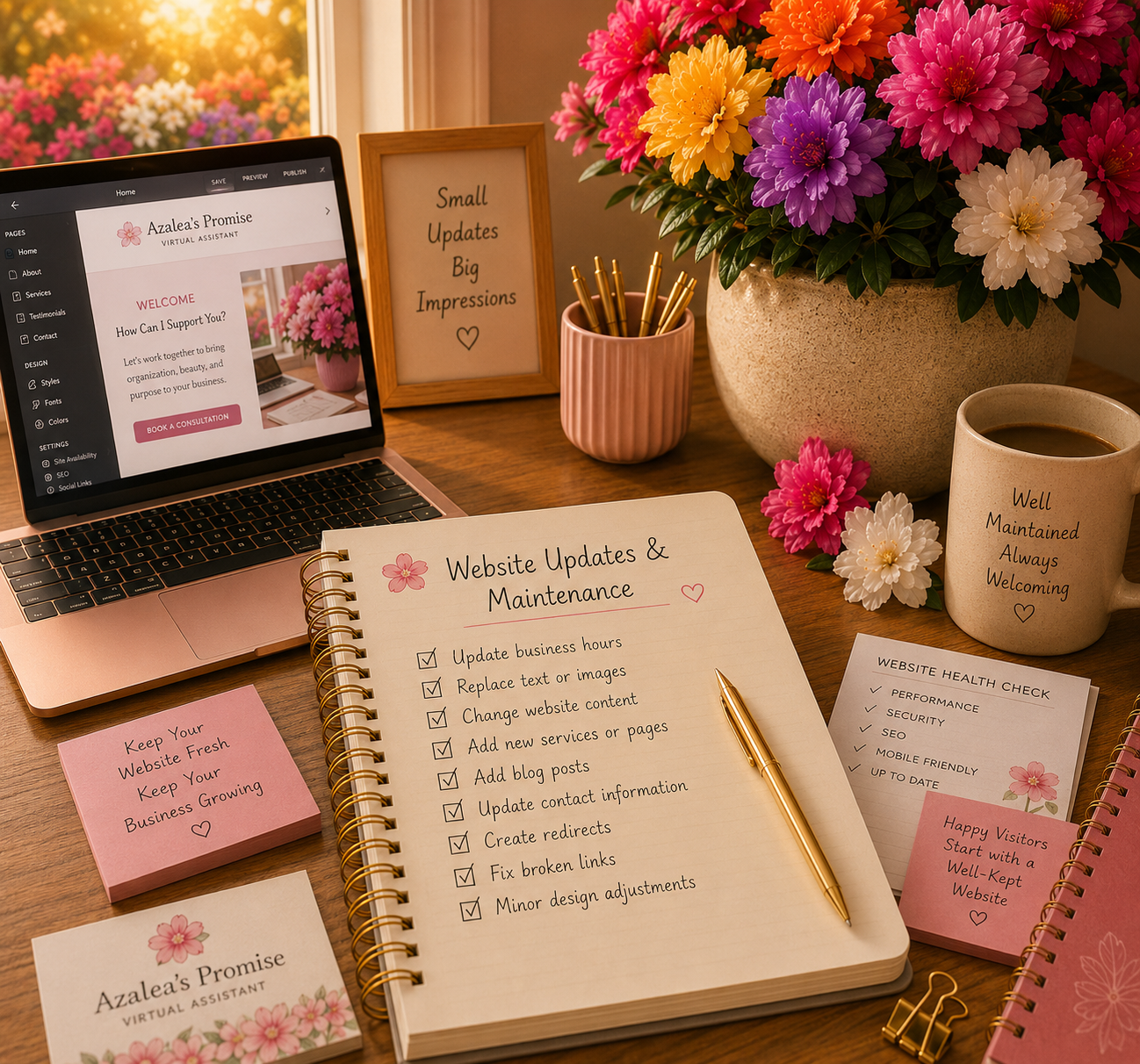 🌸 Website Updates & Maintenance