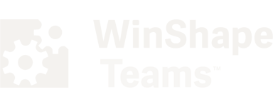 WinShape Teams logo with a gear icon and text