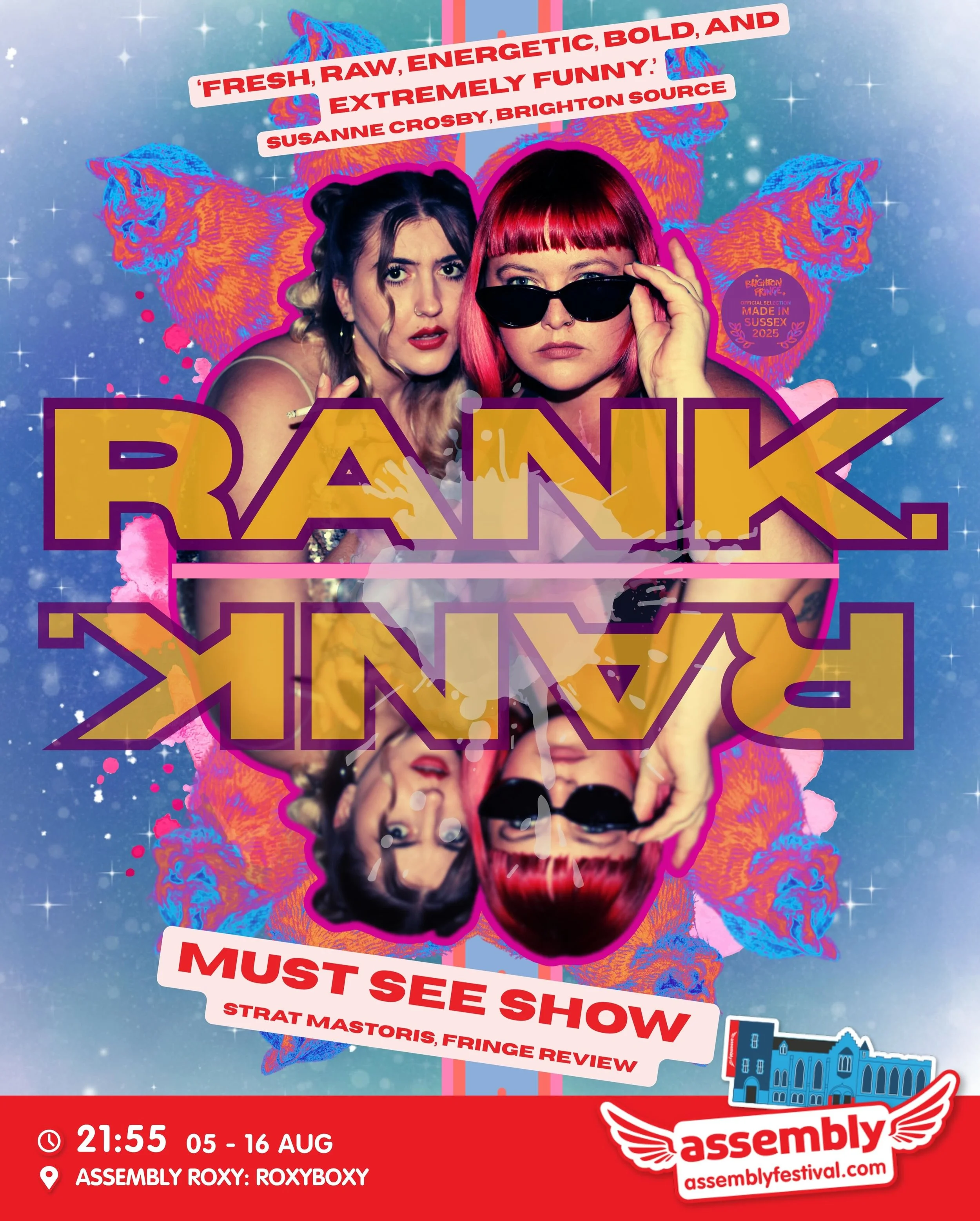 WE ARE GOING TO EDINBURGH BABY! And you know what happens to people when they go to Edinburgh?especially their first time? They make it, so watch this bloody space, and tell everyone you know especially if they live in Edinburgh or are a famous tv pr