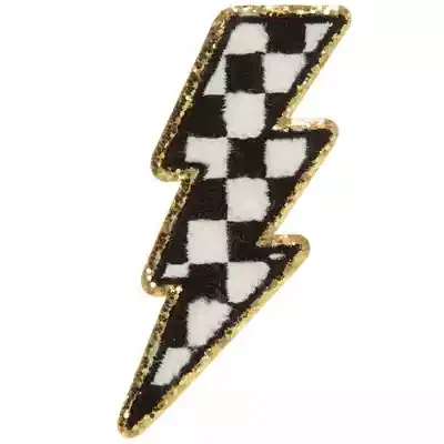 Checkered Lightning Bolt