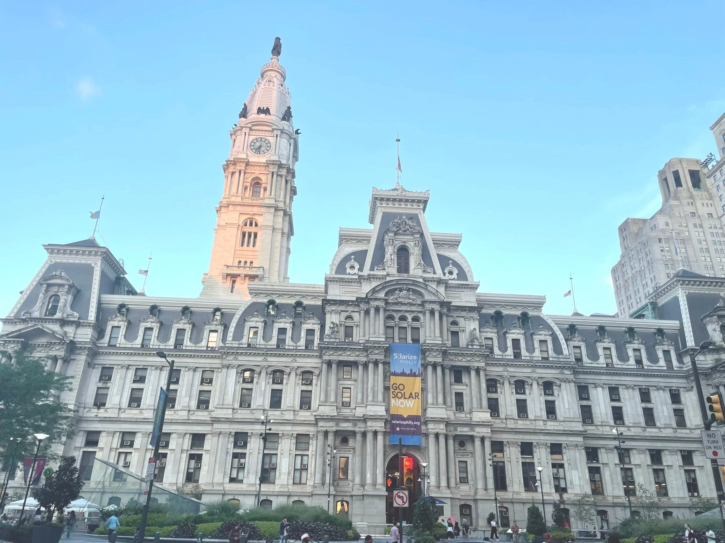 Architecture City Hall Building in Philadelphia