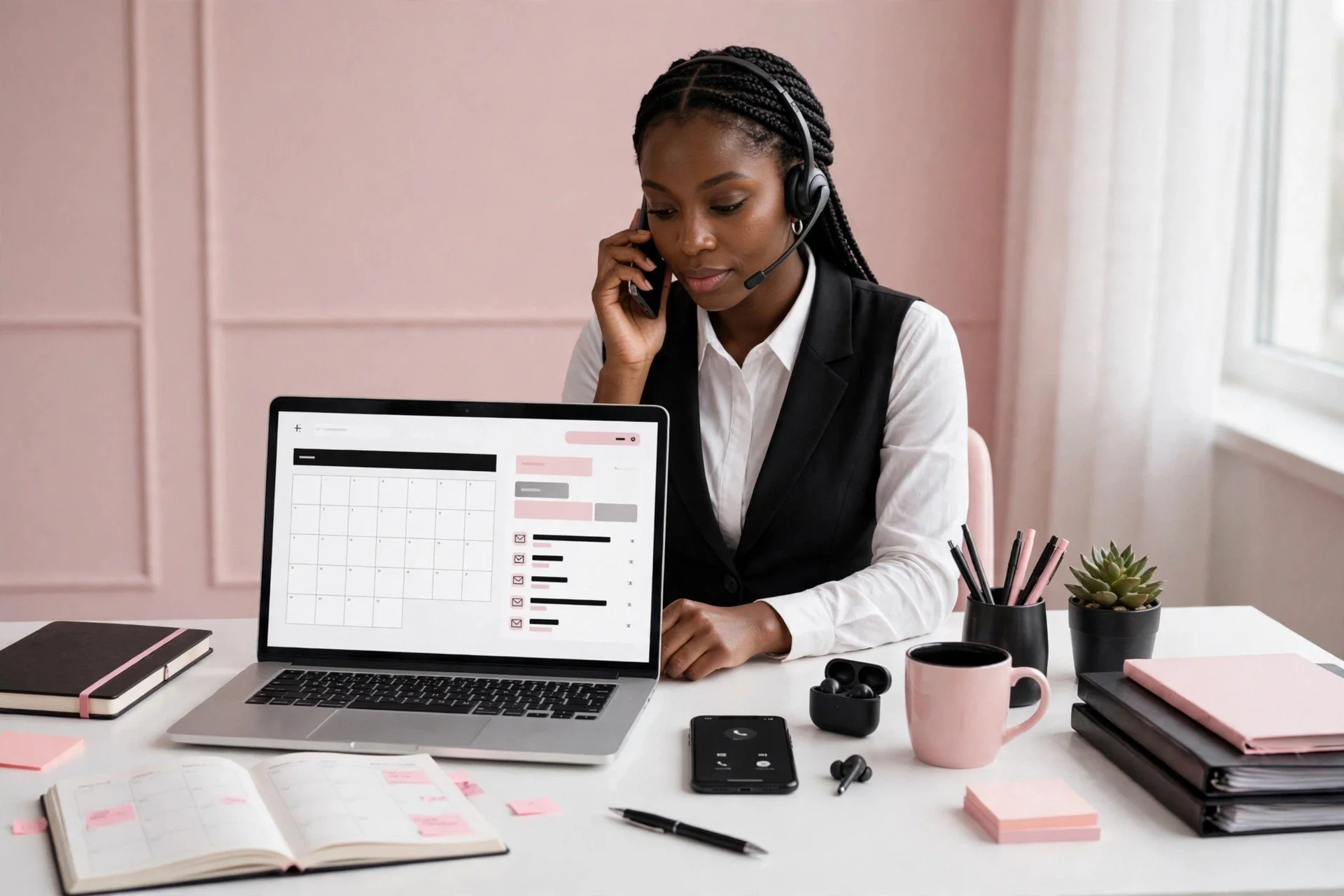 Virtual assistant managing executive calendar, email and calls