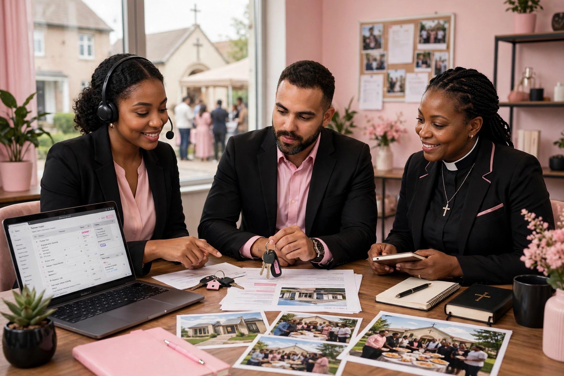 Virtual assistant helping real estate and ministry clients