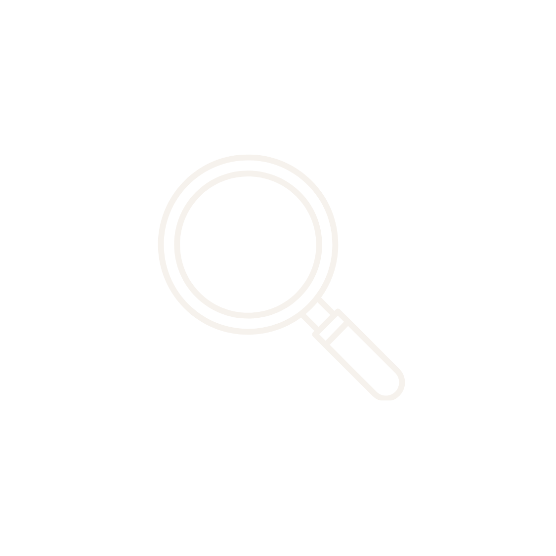 Magnifying glass icon with the text 'SEARCH' above it and 'Search for anything' below it, all on a black background.