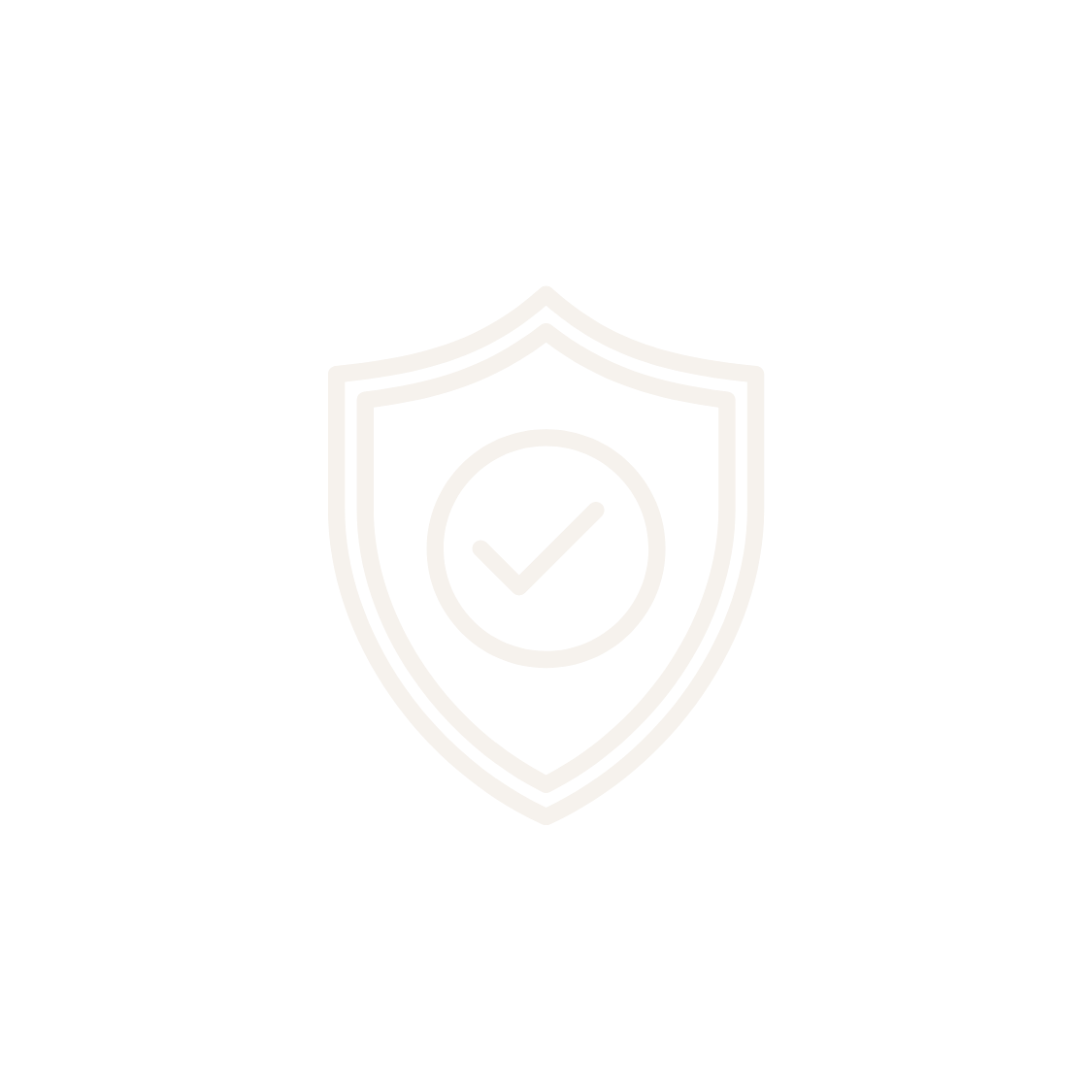 Icon of a shield with a checkmark in the center, representing security or protection.