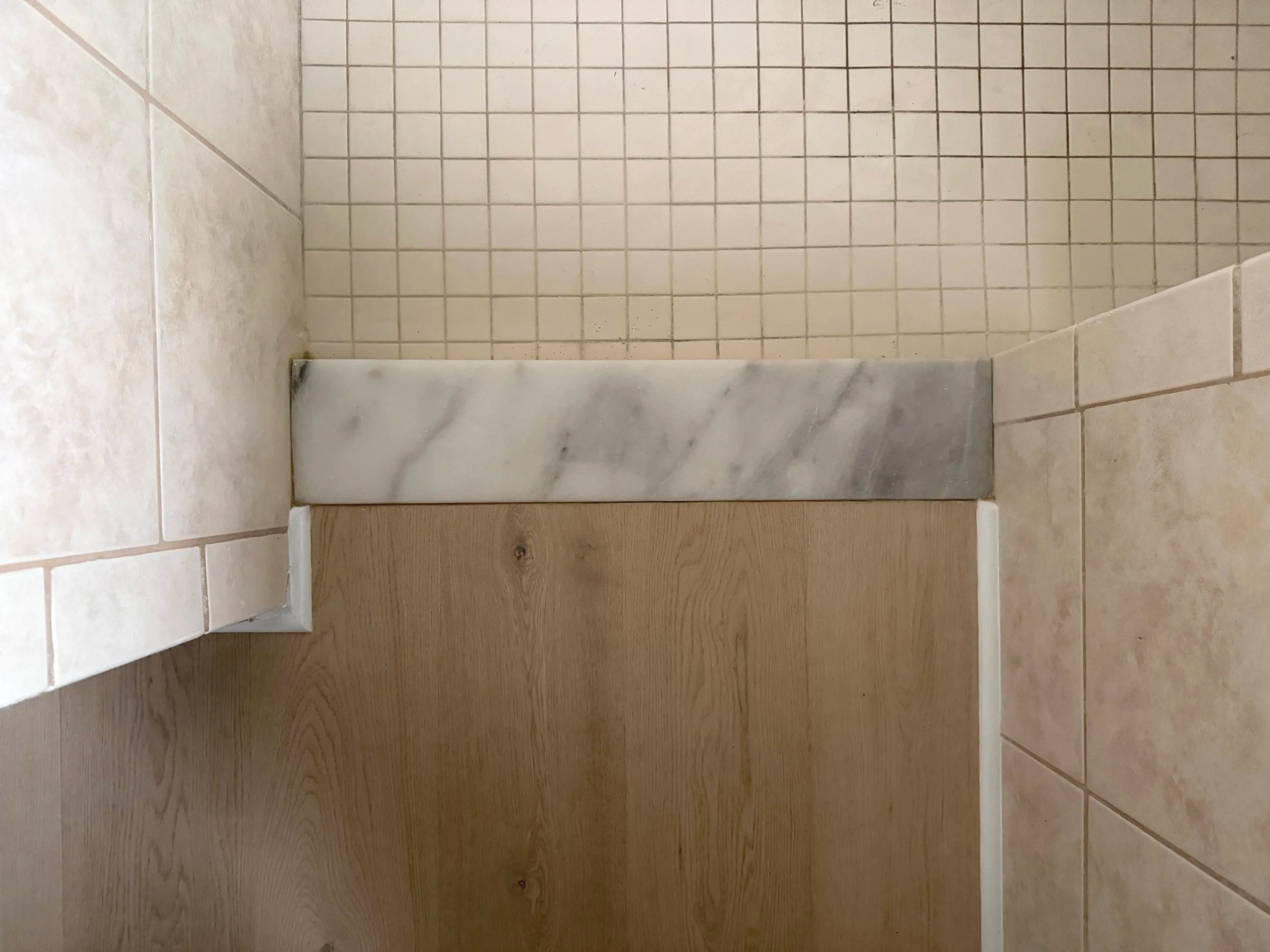 Flooring and Shower Threshold Detail
