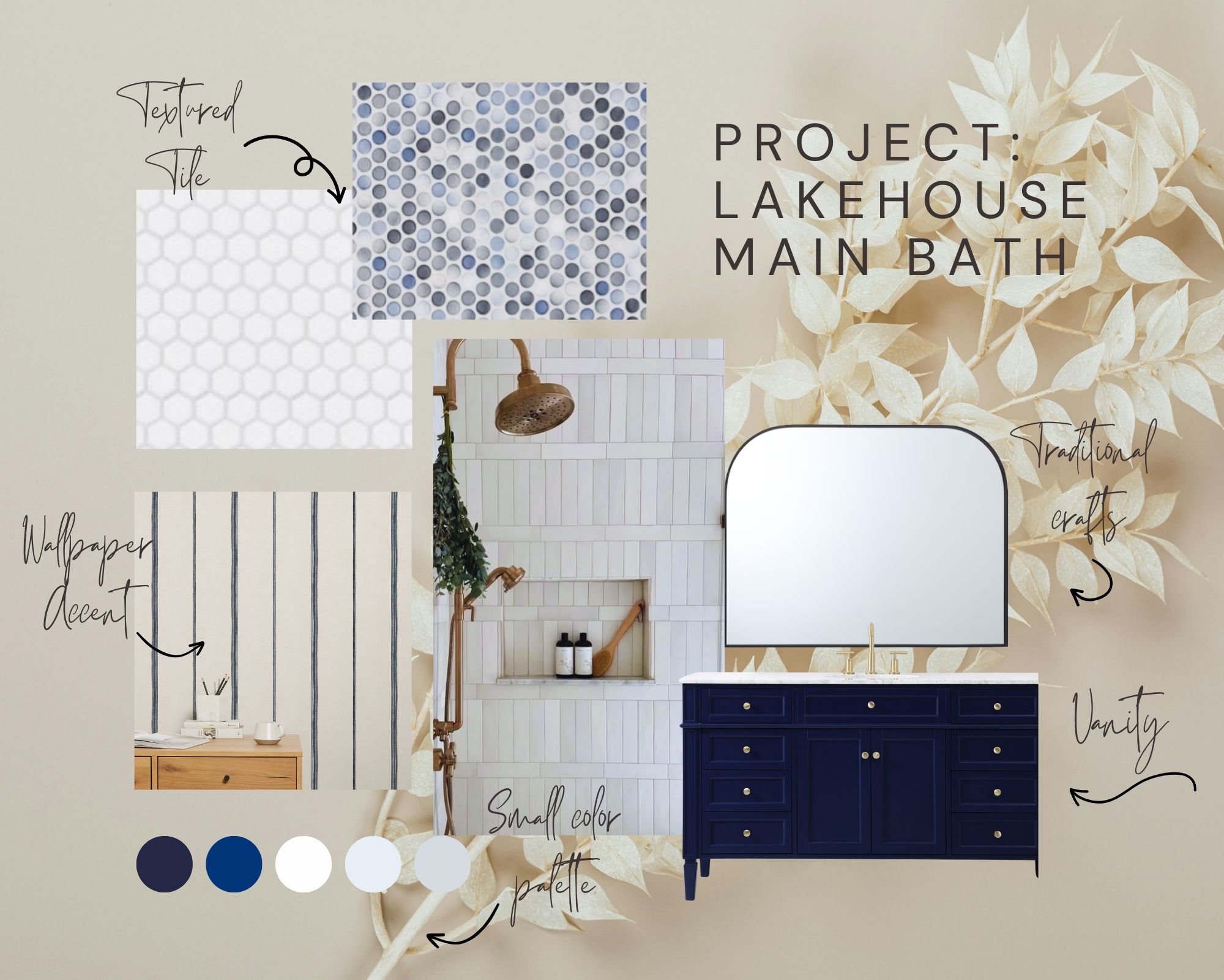 Lake House Bathroom Mood Board