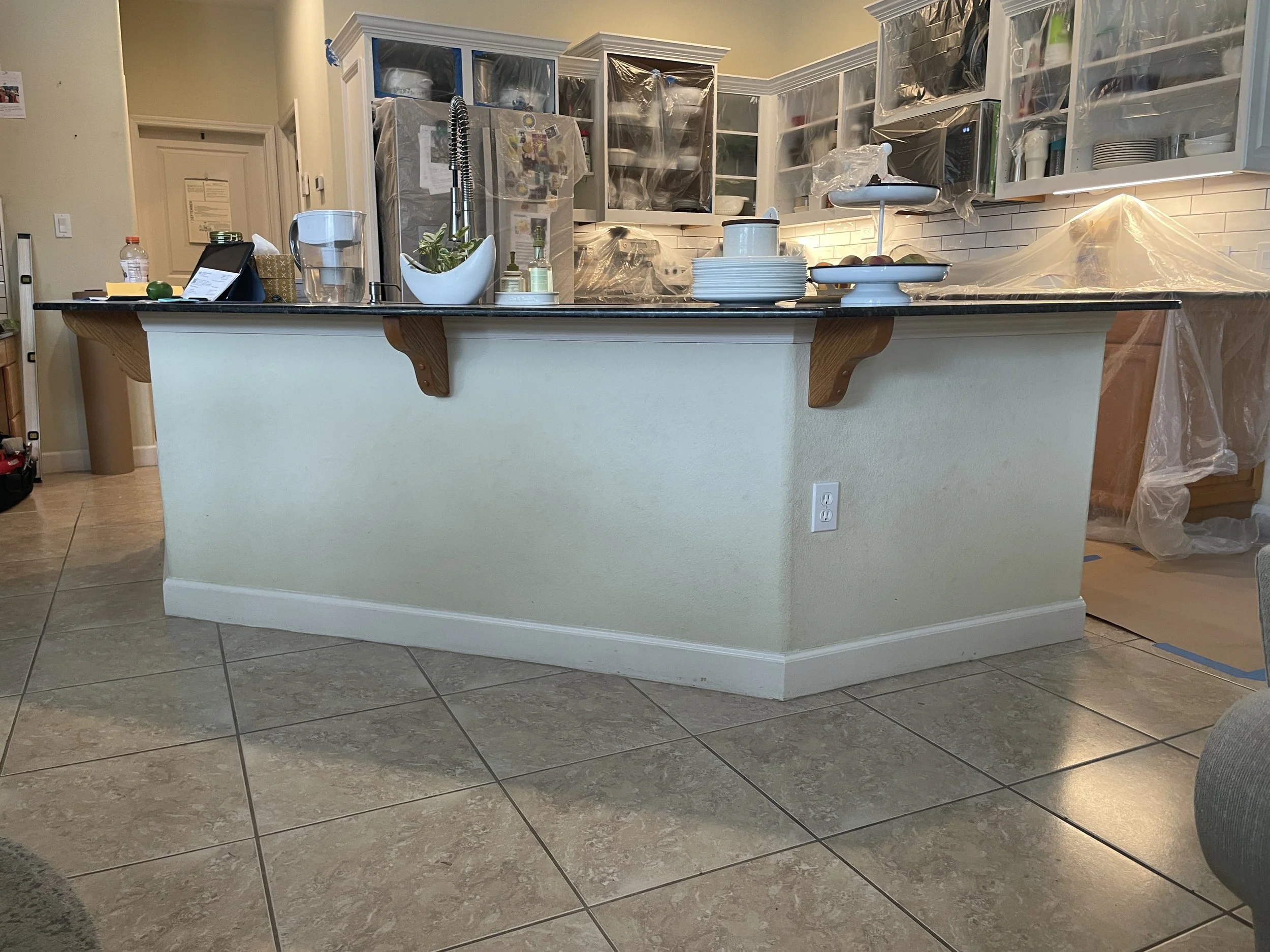 Kitchen Island Before