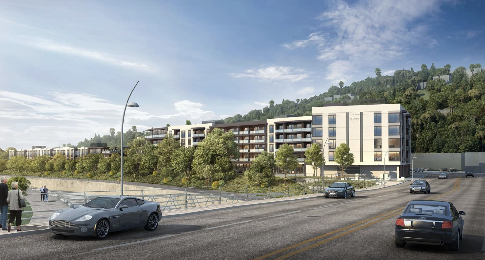 Merrill Gardens senior living project under development at 4000 Colfax Avenue, the former Jinky's Cafe site in Studio City, California