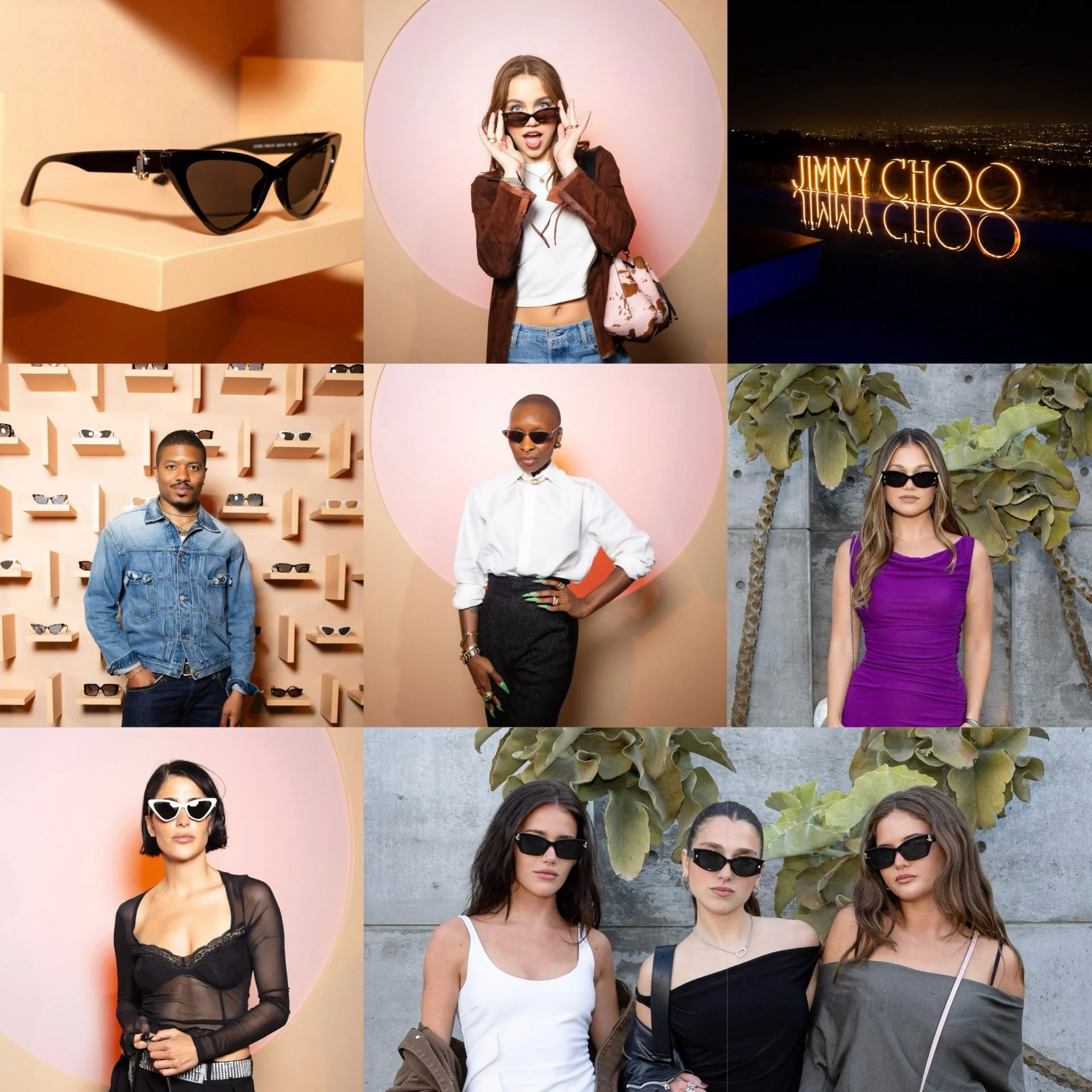 Jimmy Choo Eyewear Party feature eyewear and guest wearing eye wear
