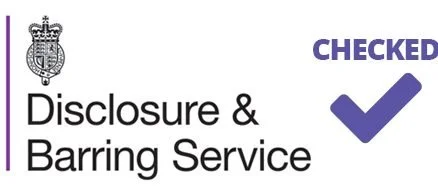 Logo of the Disclosure & Barring Service with a purple check mark.