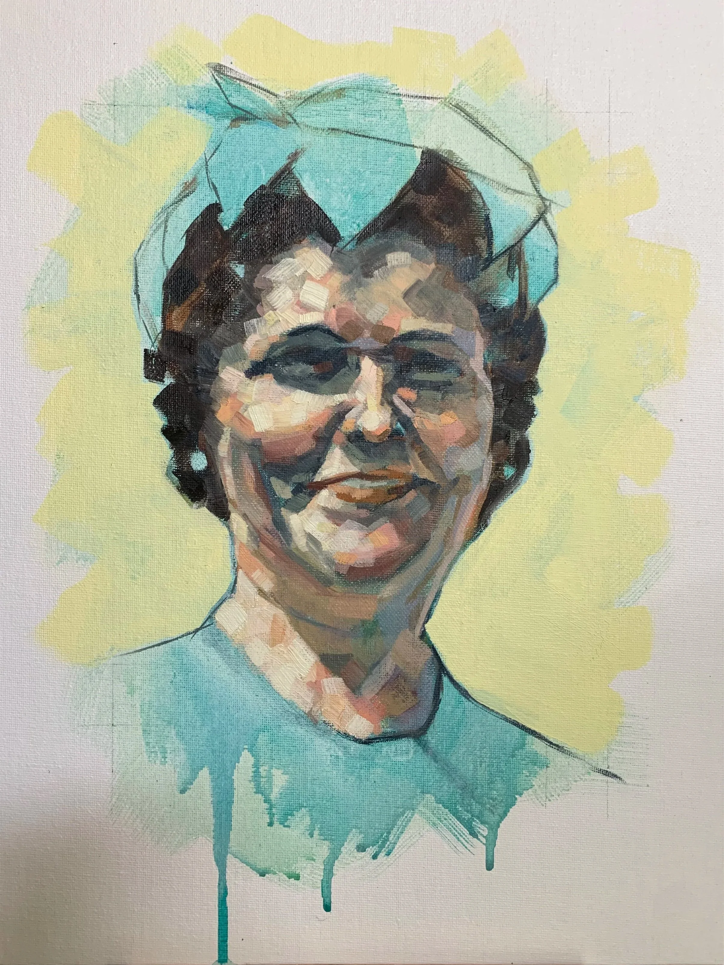 Lady with Blue Hat
